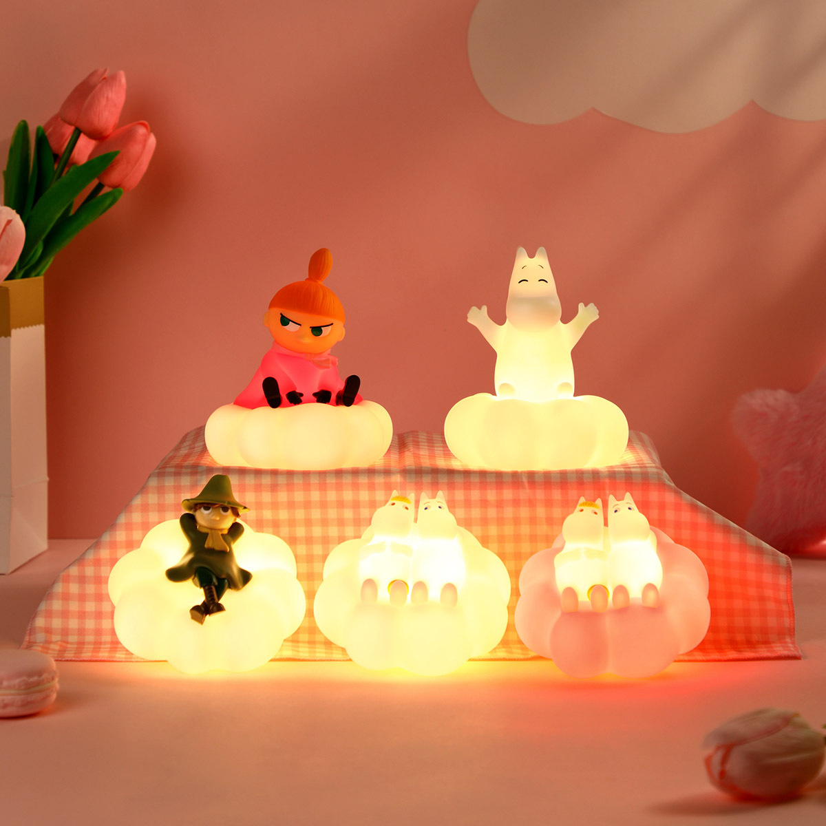 VIPO x MOOMIN 小夜燈端盒 【內有4個盲盒】-MM37664X4