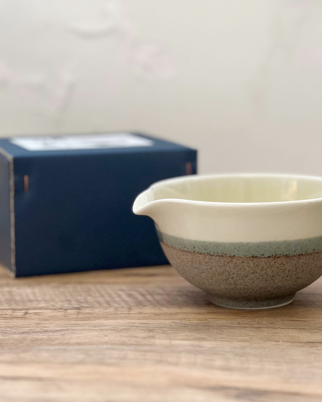 手工陶器 片口抹茶碗 萌黄｜美濃燒
