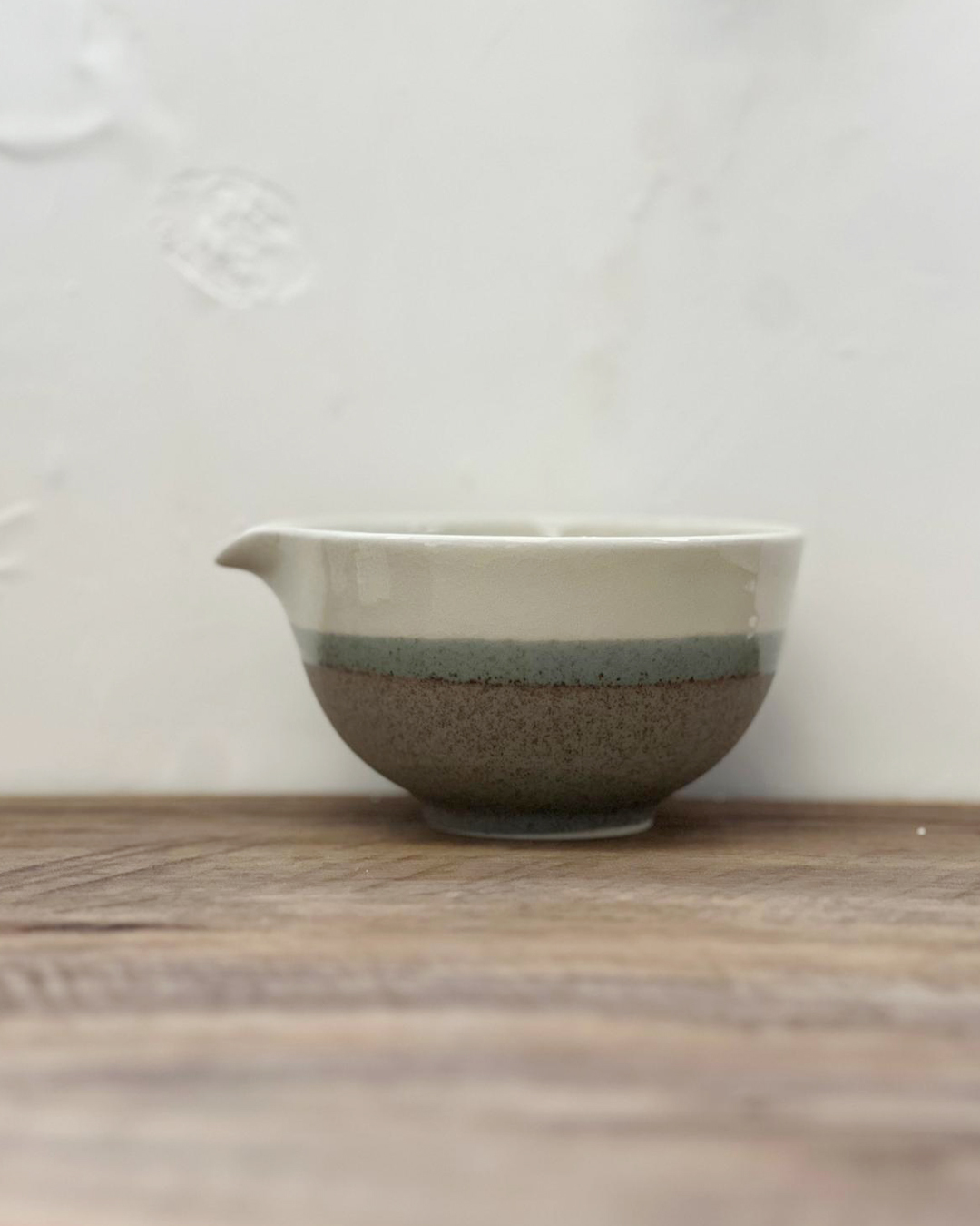 手工陶器 片口抹茶碗 萌黄｜美濃燒