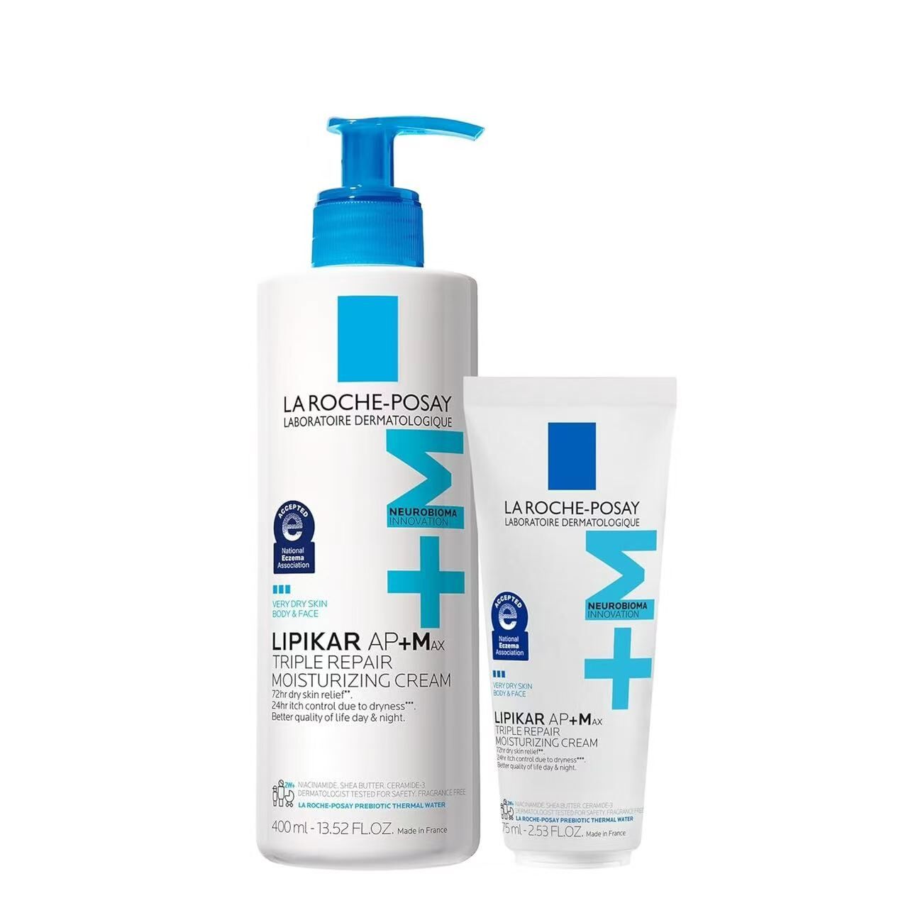 【預購】La Roche-Posay N101337 Lipikar AP+MAX 三重修護保濕身體乳霜 (237ml × 2 支裝)