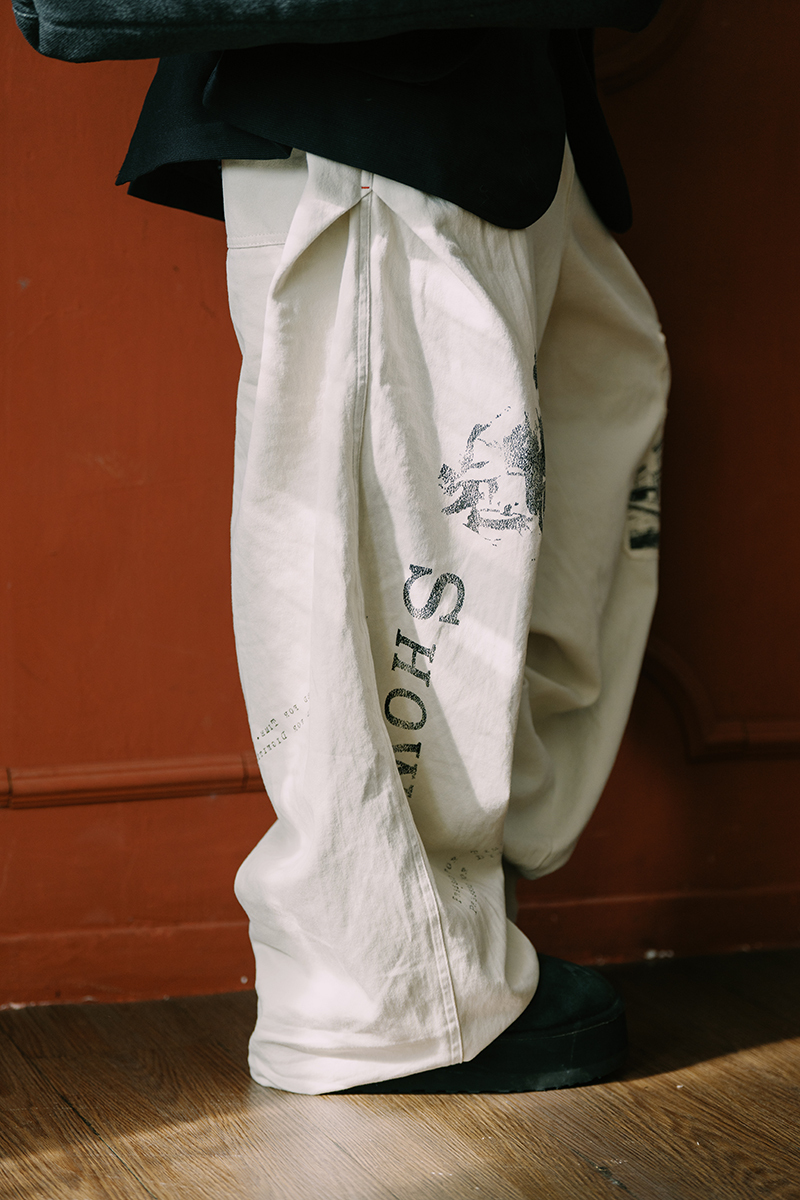 【pre-order】SHOWA C.D Full Print Width Pants｜Beige｜Hong Kong Original Design