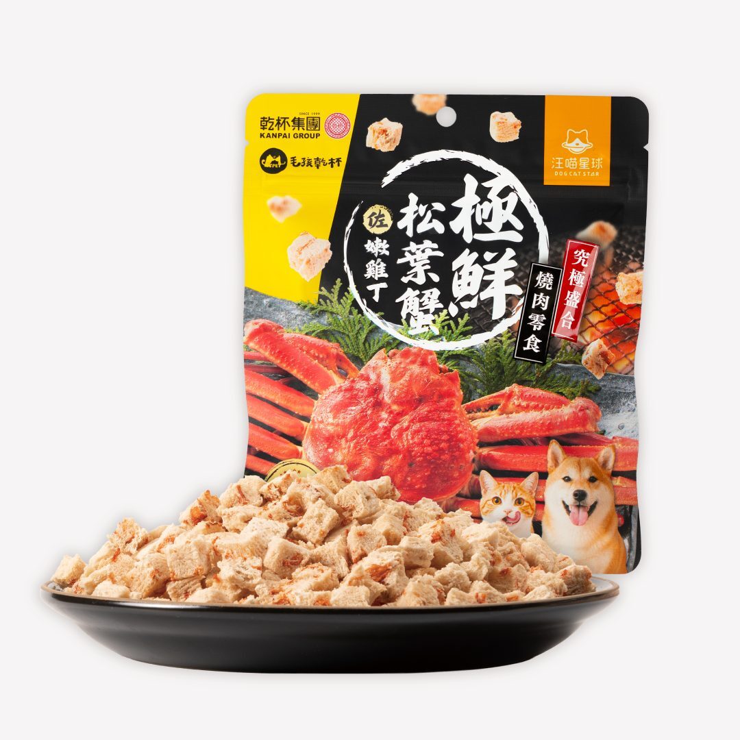 DogCatStar Freeze-Dried Premium Snow Crab with Tender Chicken Dices 25g