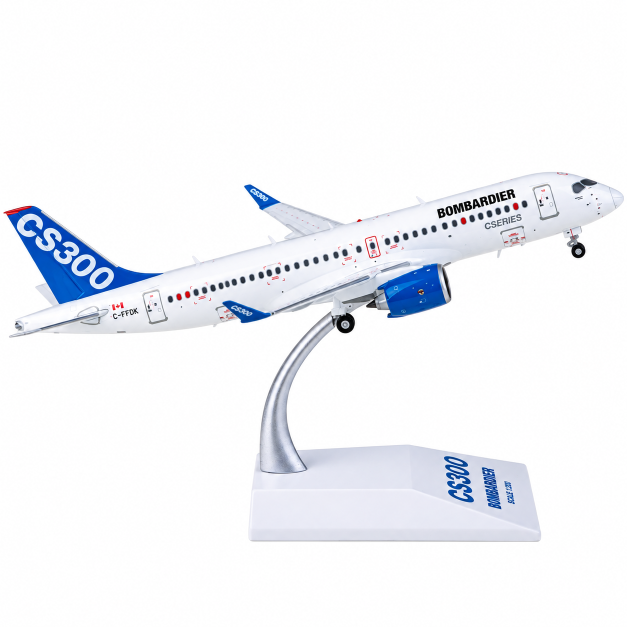 JC wings 1/200 龐巴迪航太 CS300 C-FFDK 原廠塗裝