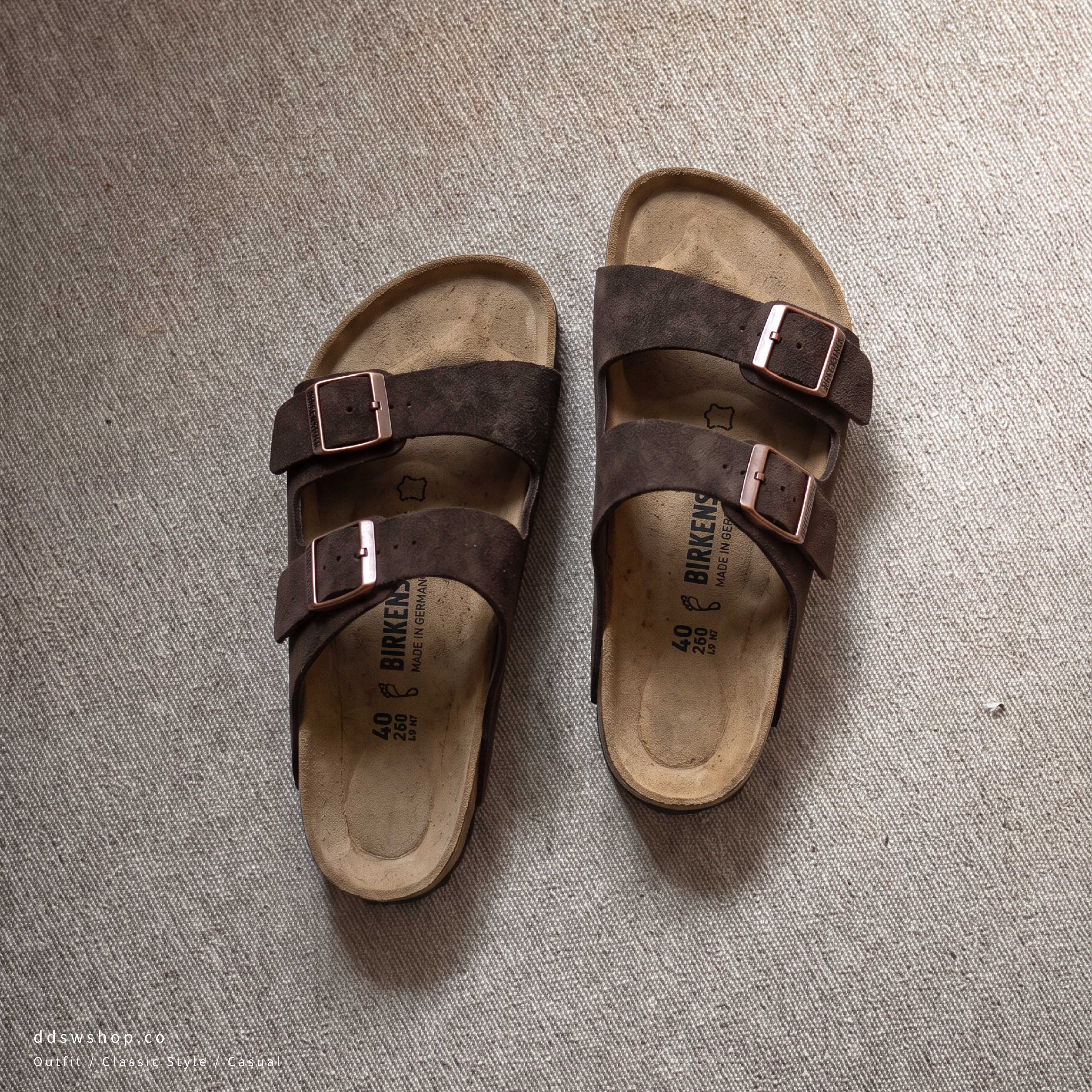 Birkenstock Arizona 麂皮拖鞋 "Mocha Suede"