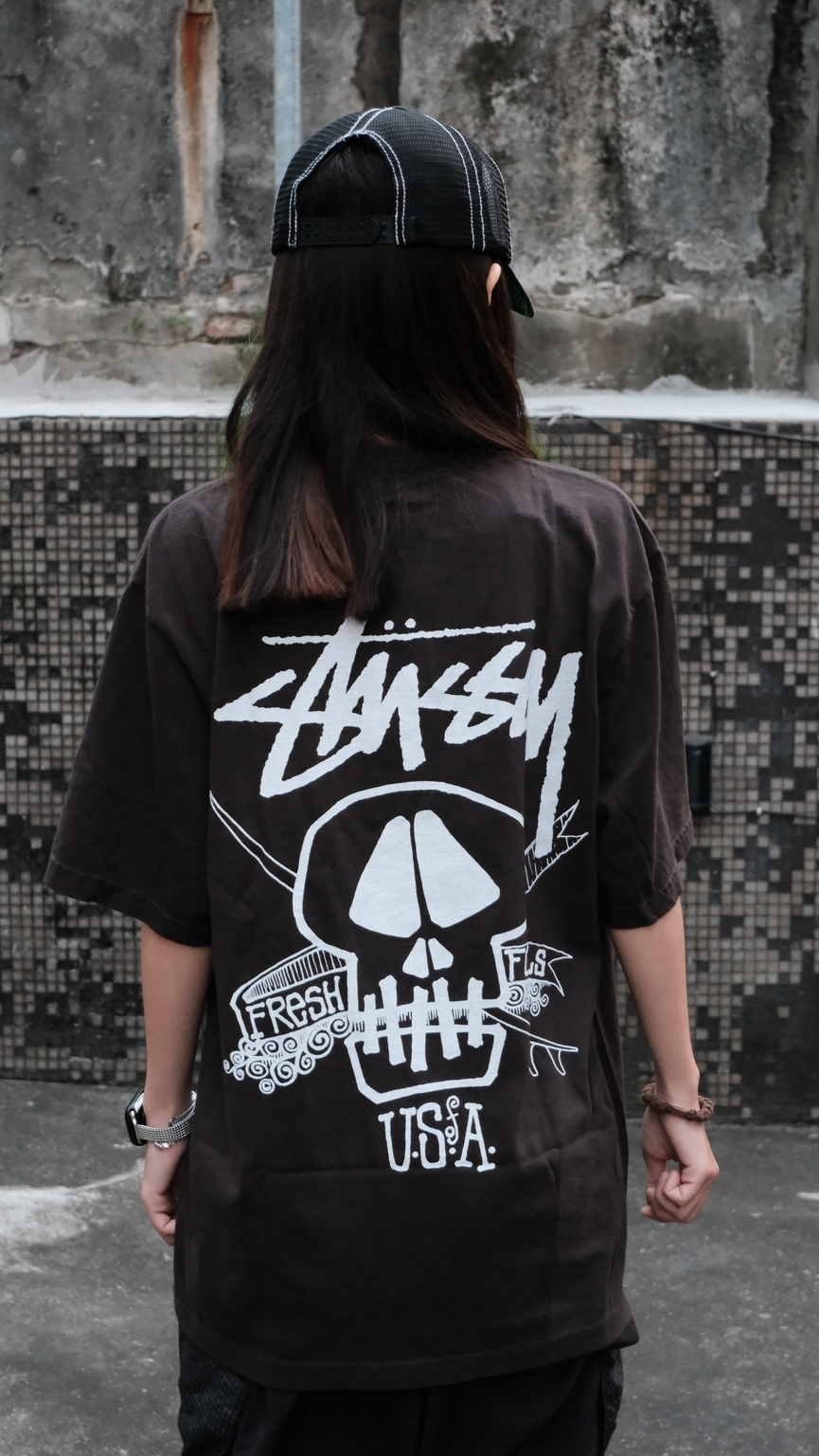 Stussy FRESH FOILS TEE 骷顱頭 短T 1905216