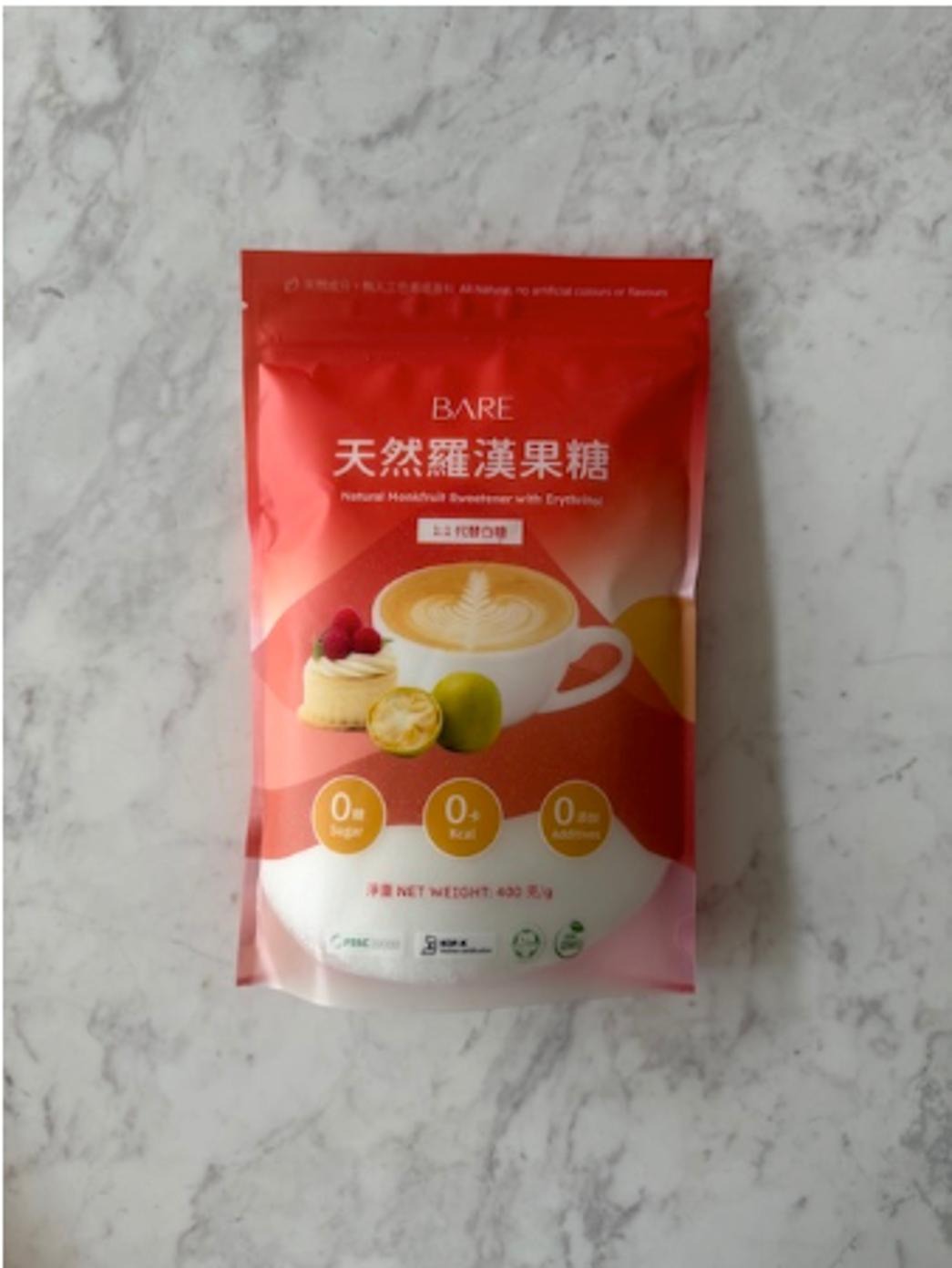 羅漢果糖400g Monkfruit Sugar(可混阿洛酮糖糖漿2件起$62@1)*折實滿$799凍貨包順豐冷運,乾貨包京東上門*1310live