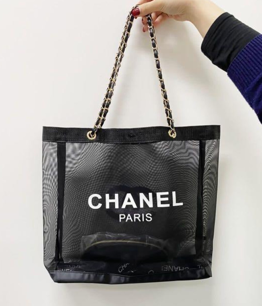 Chanel 贈品沙灘袋送化妝包 現貨