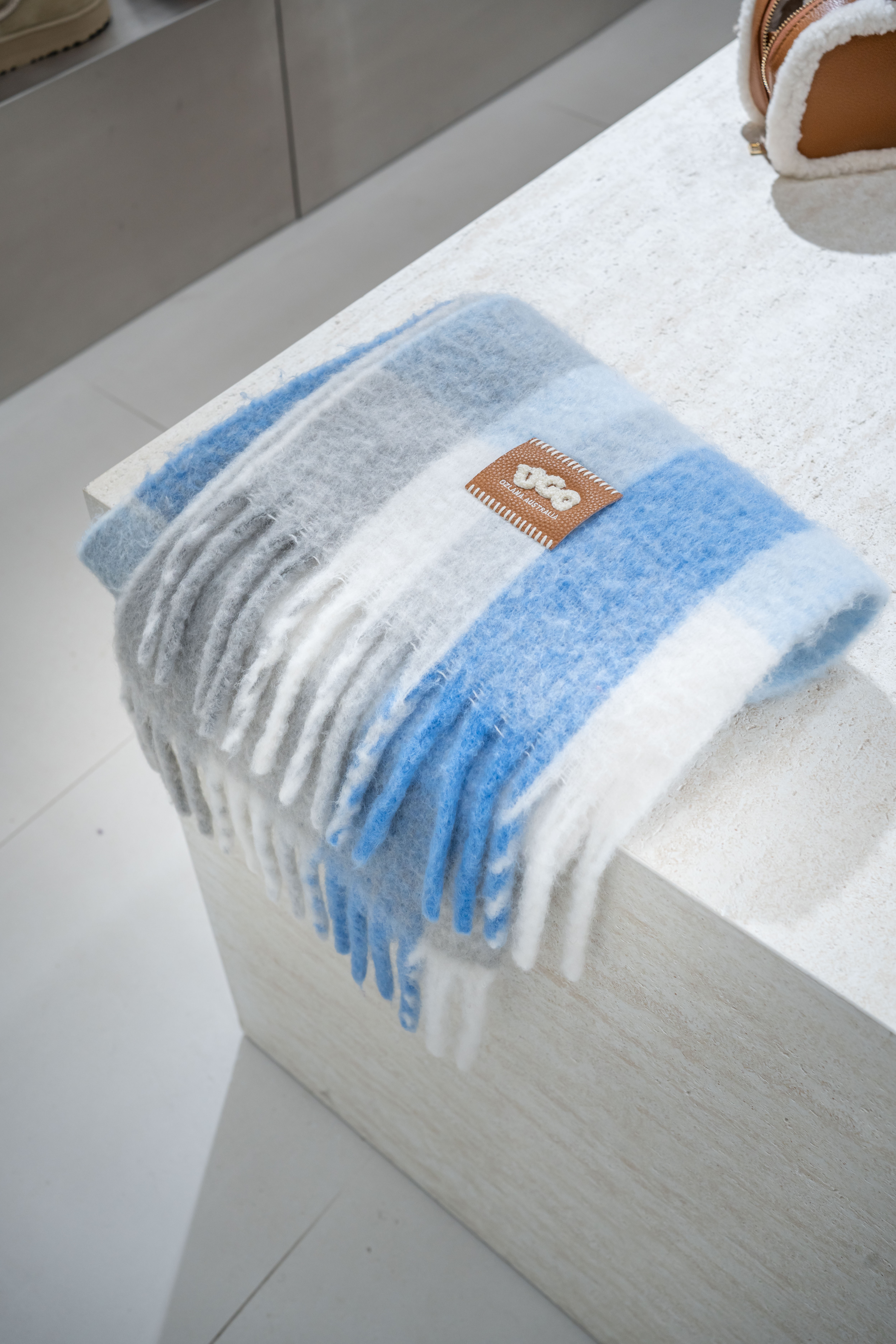 UGG Ozlana Scarf - Sea Salt Blue