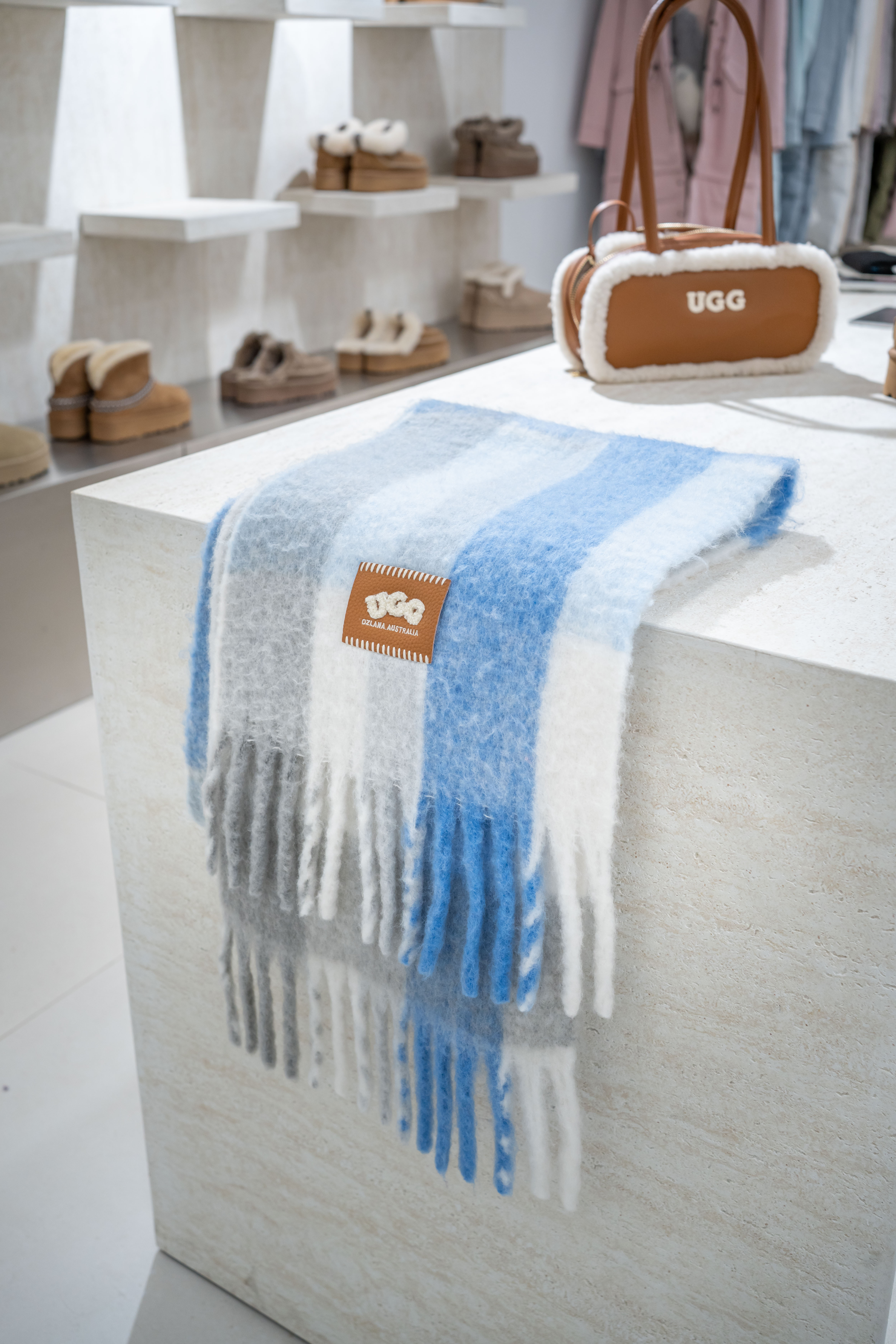 UGG Ozlana Scarf - Sea Salt Blue
