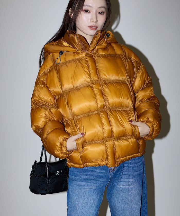 FREAK’S STORE 防撕裂透明尼龍 絎縫鋪棉外套