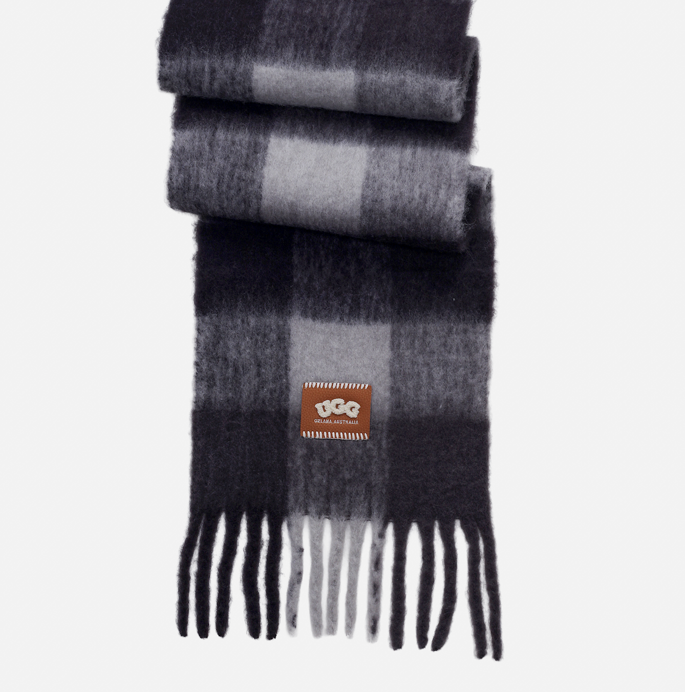 UGG Ozlana 26AW Scarf 頸巾 Charcoal Fog