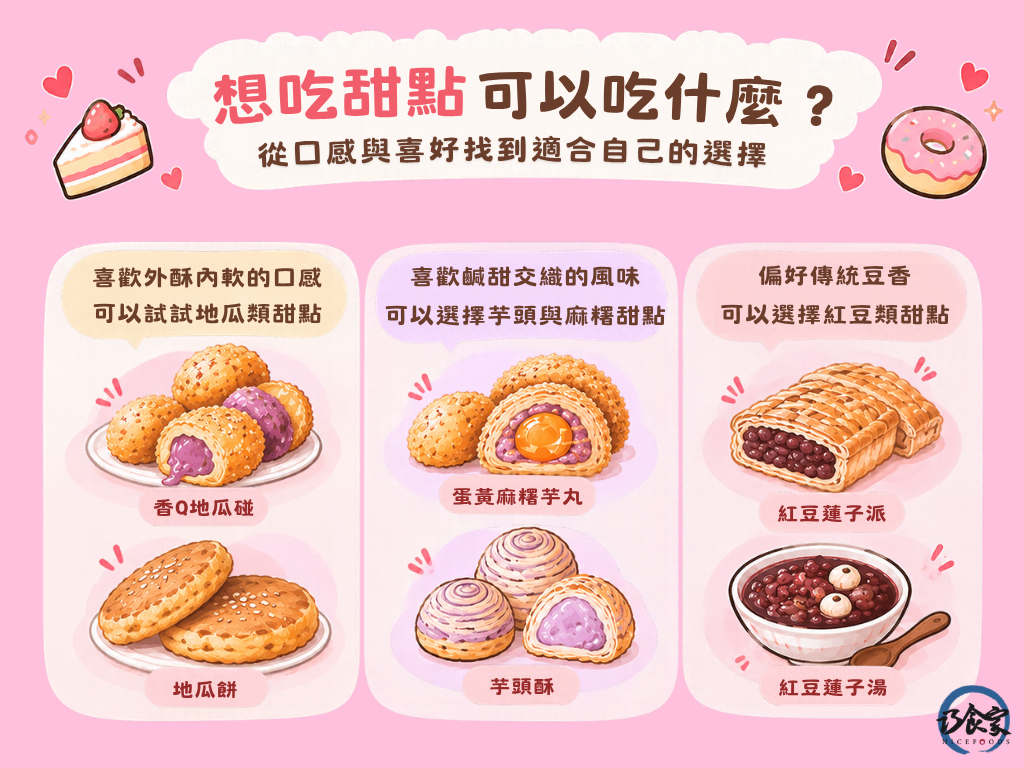 想吃甜點可以吃什麼?從口感與喜好找到適合自己的選擇