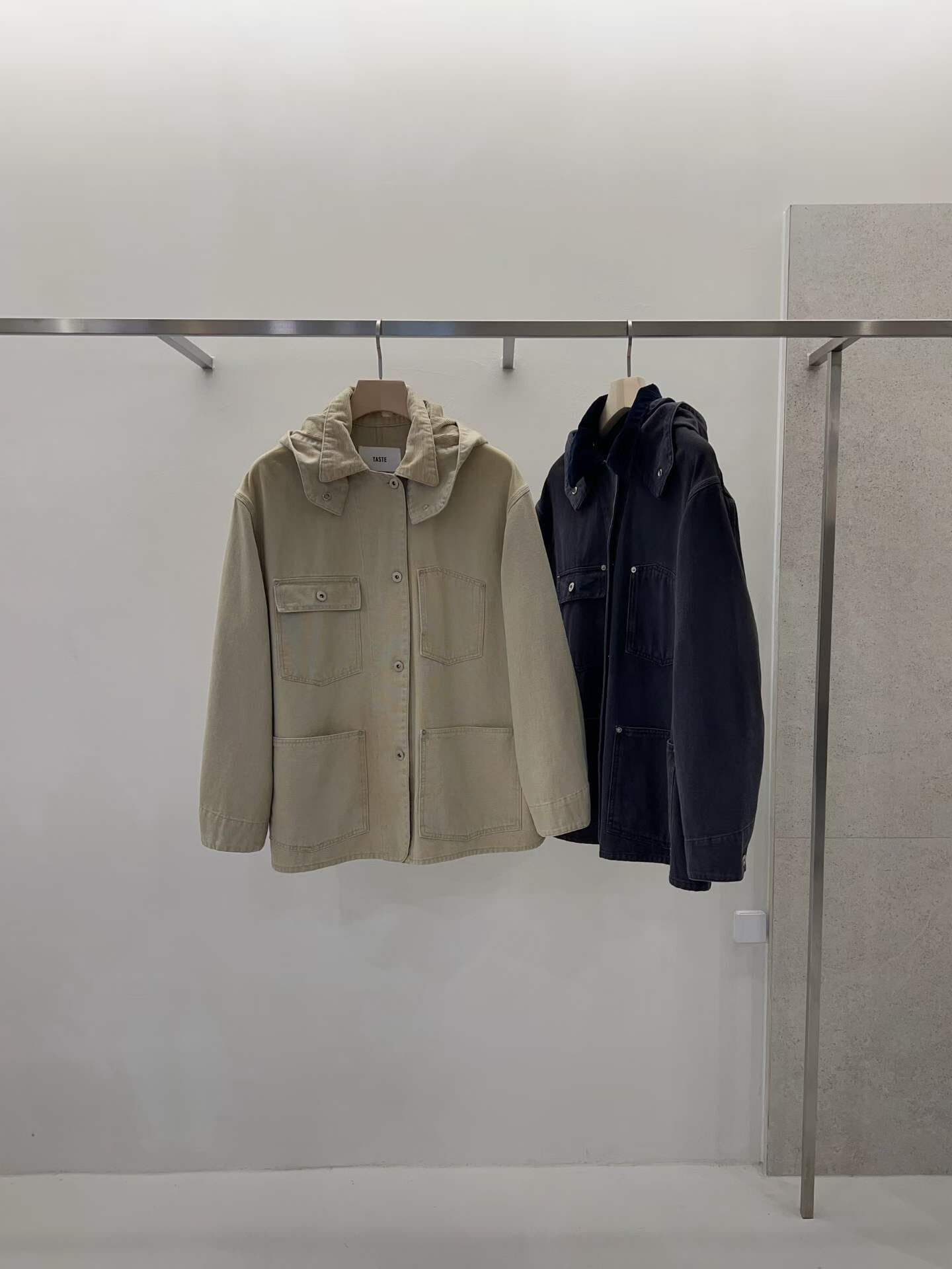TT7216 連帽工裝棉質外套