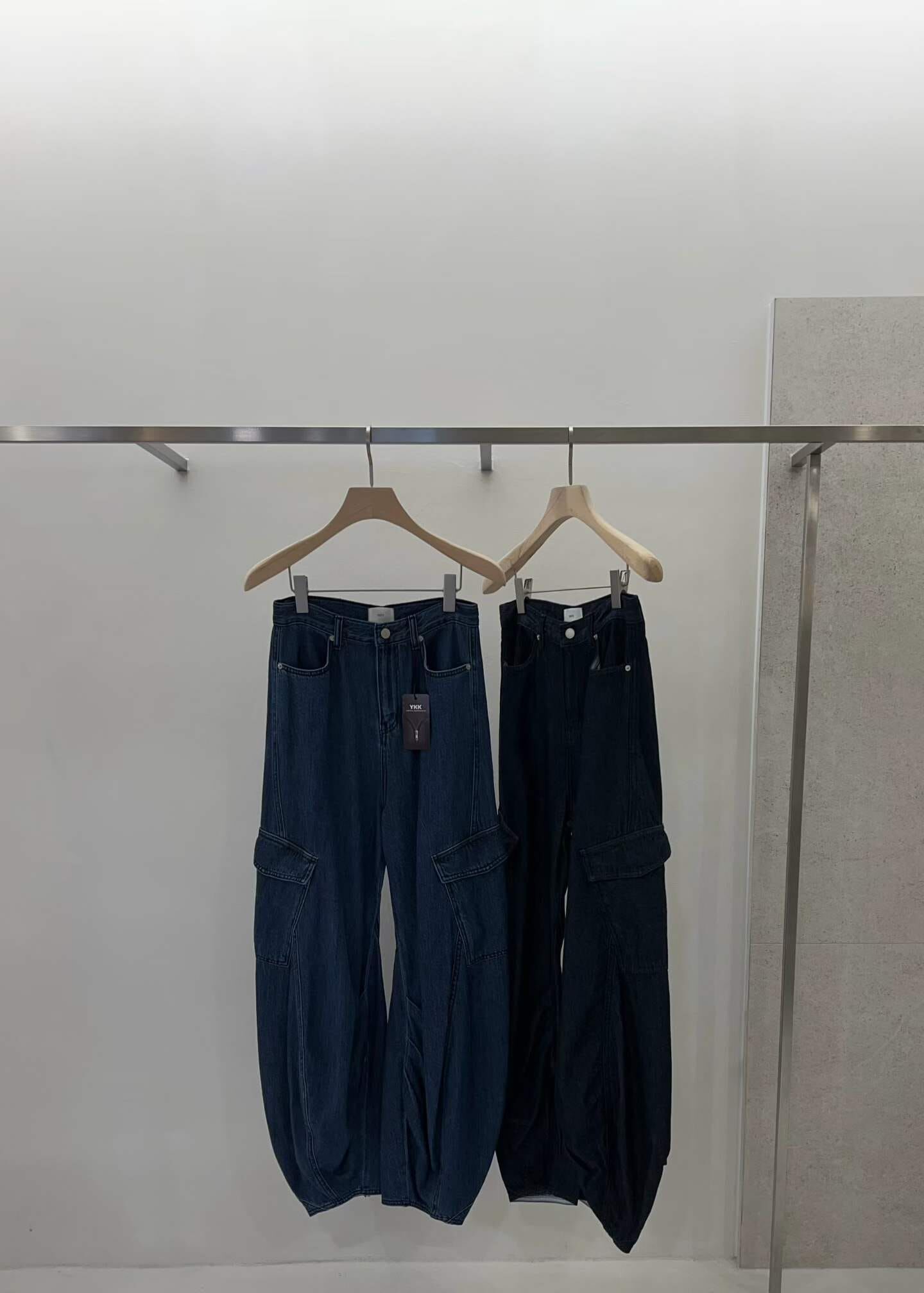 TT7223 天絲繭型工裝牛仔褲