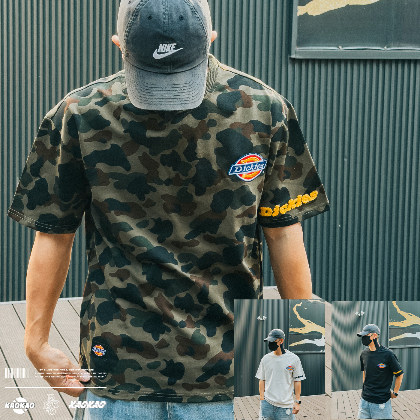 現貨 dickies 厚磅 「左胸logo+袖子毛毛字」 短T DKU262NKTM51-DKS