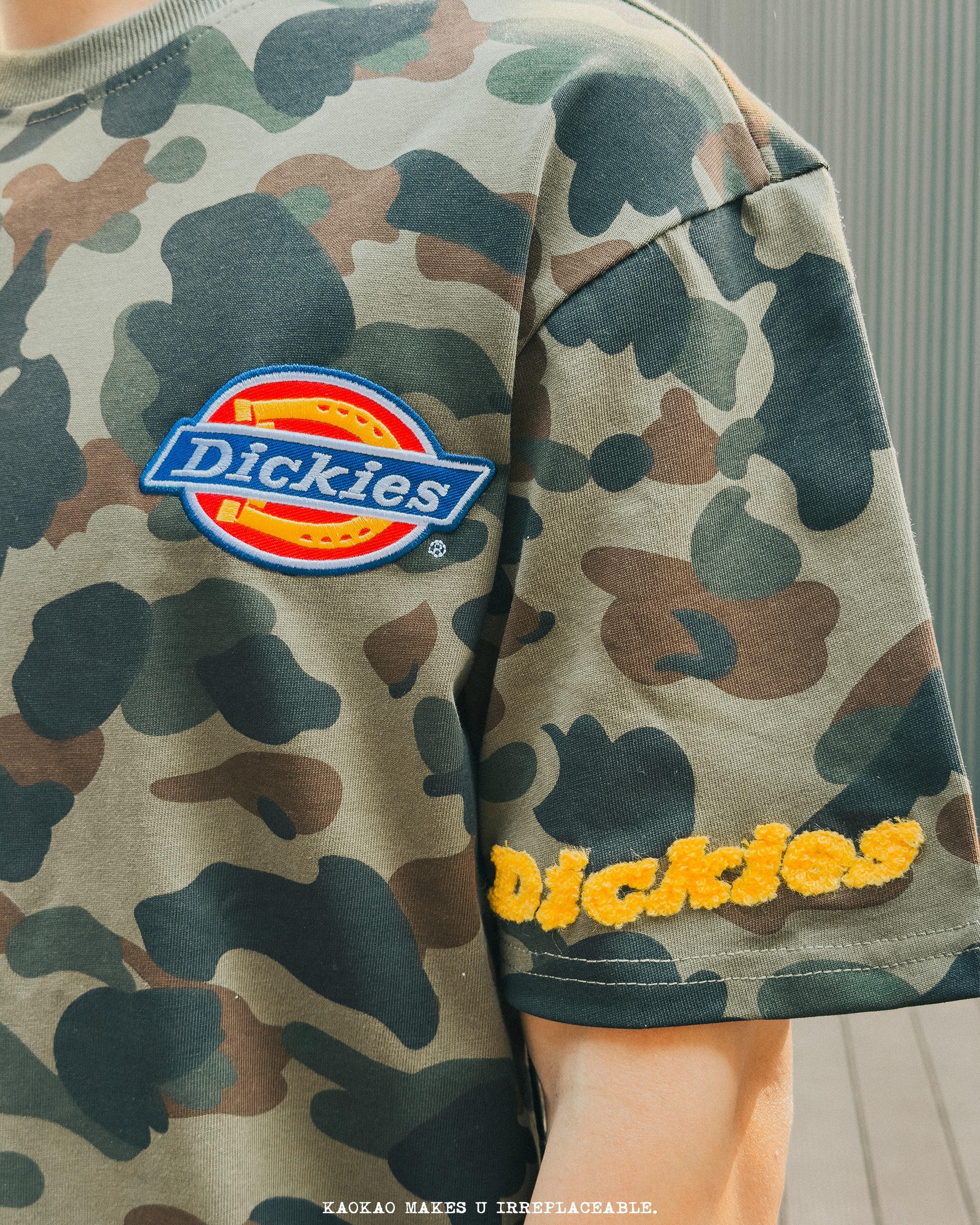 現貨 dickies 厚磅 「左胸logo+袖子毛毛字」 短T DKU262NKTM51-DKS