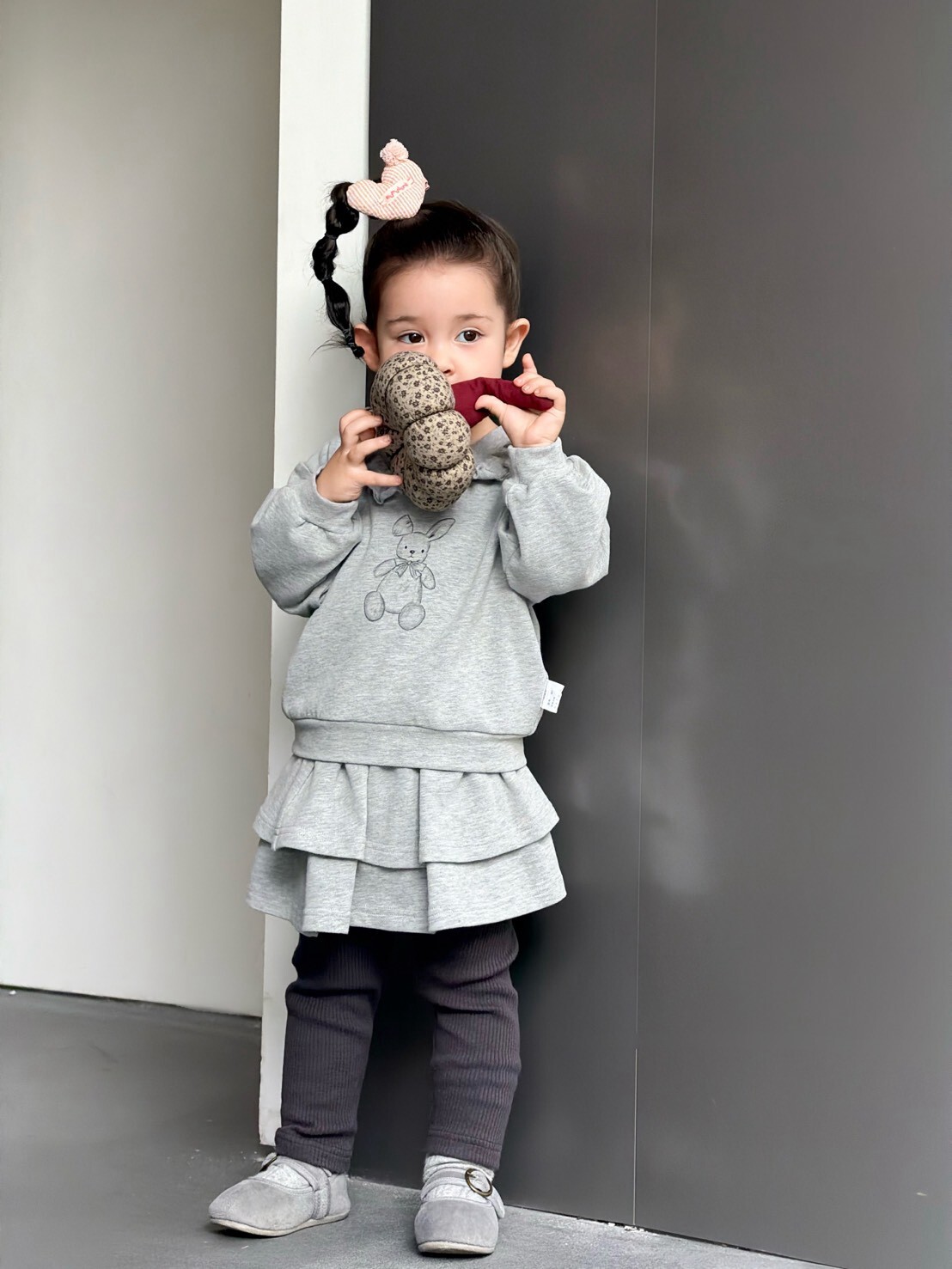 奶灰小兔蛋糕裙套裝