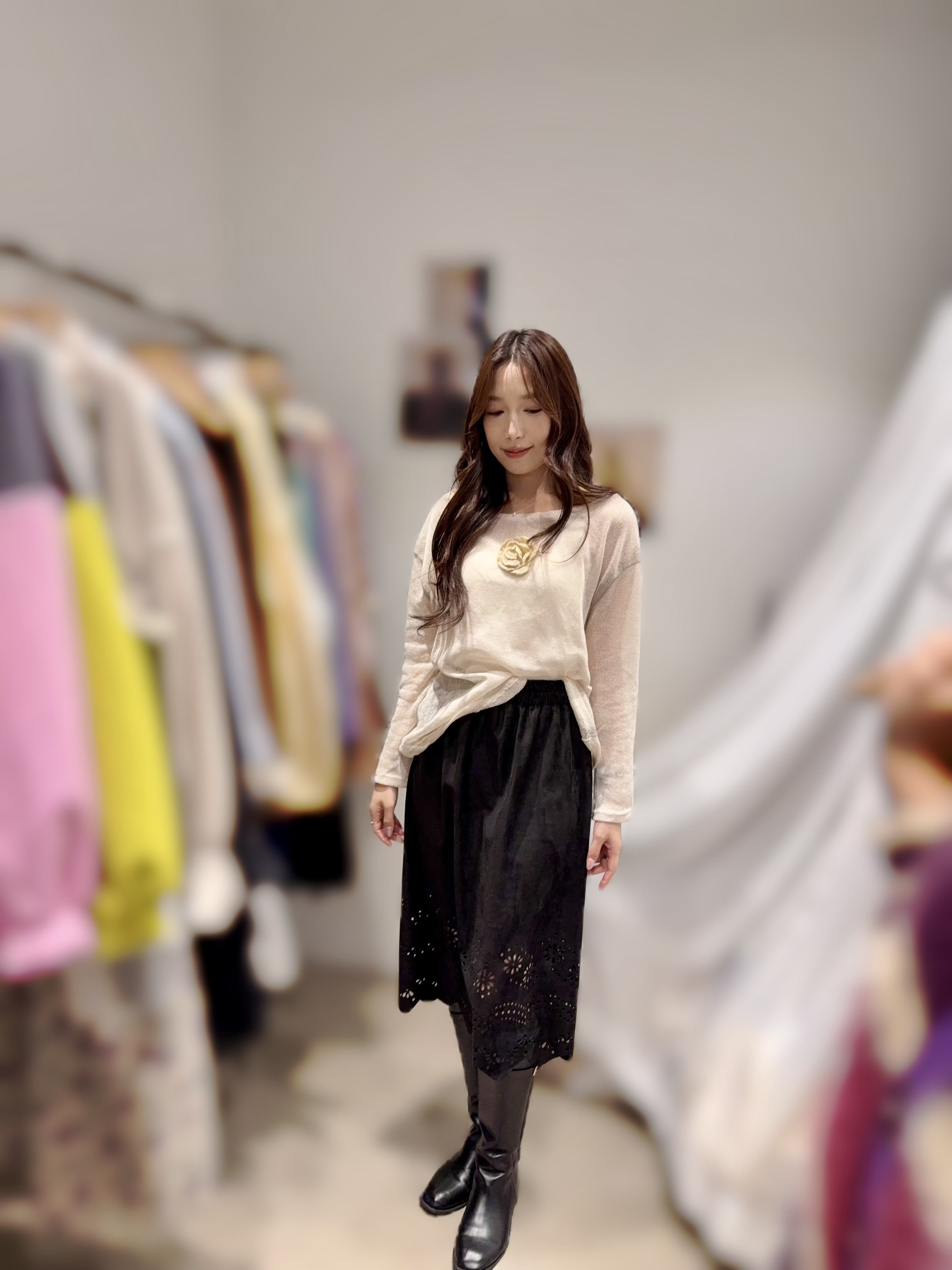 MA31 全橡根腰裙   腰27-42 HIP44 長28 $489