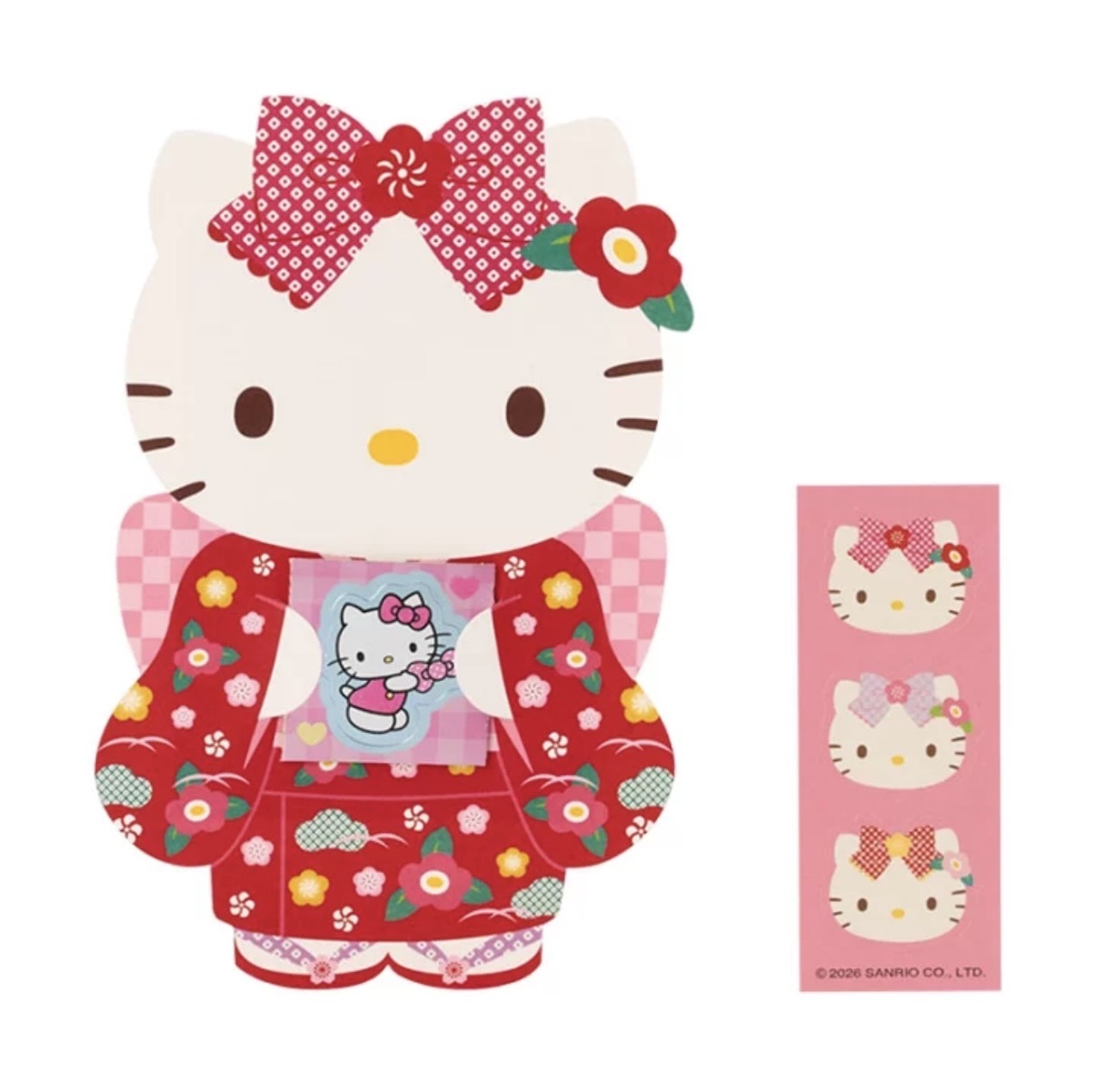 【早鳥優惠】JP Hello Kitty 和服利是封 3枚 9907 TK2613