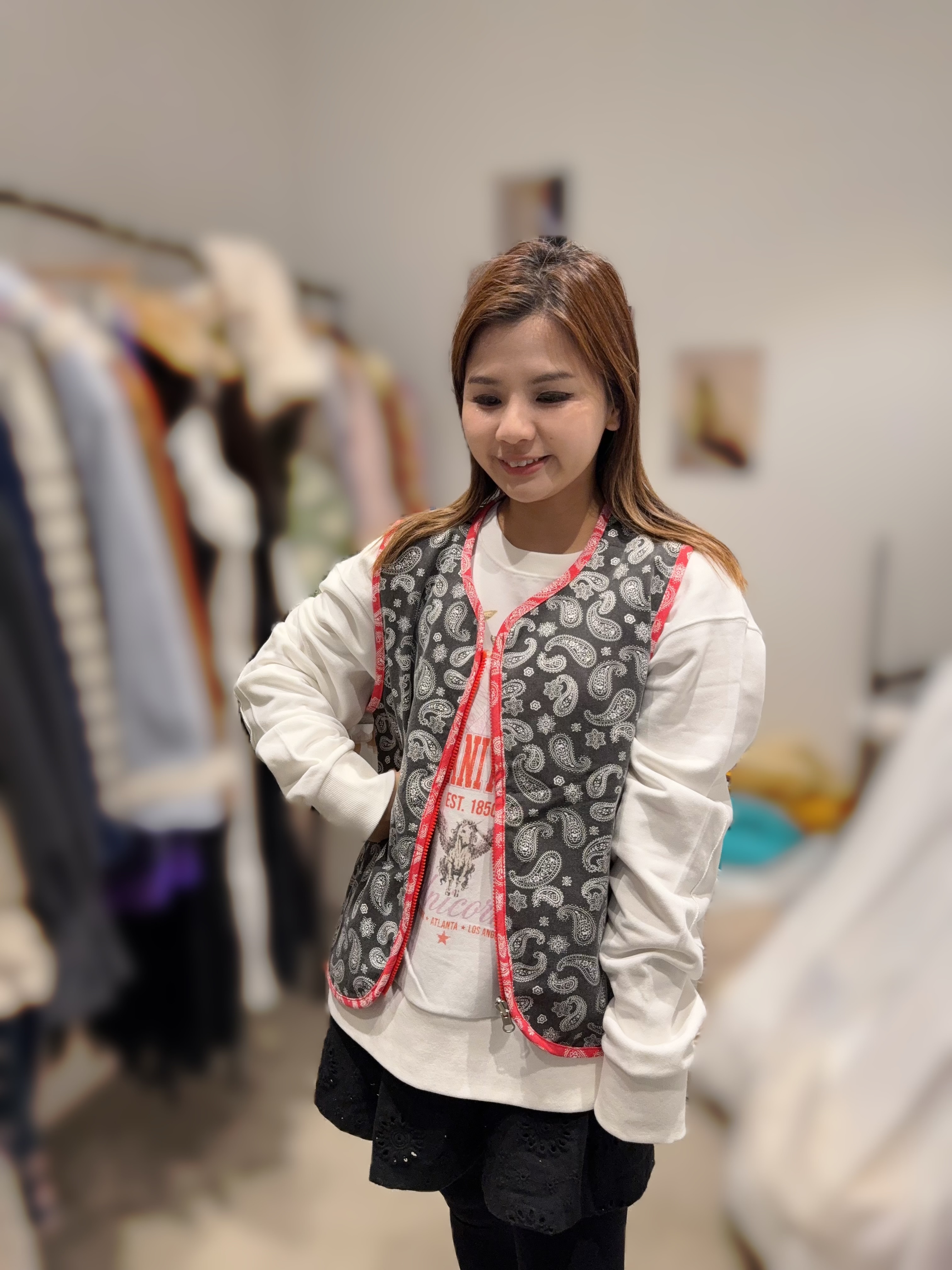 MA47 雙面外套: 胸46 長23 $649