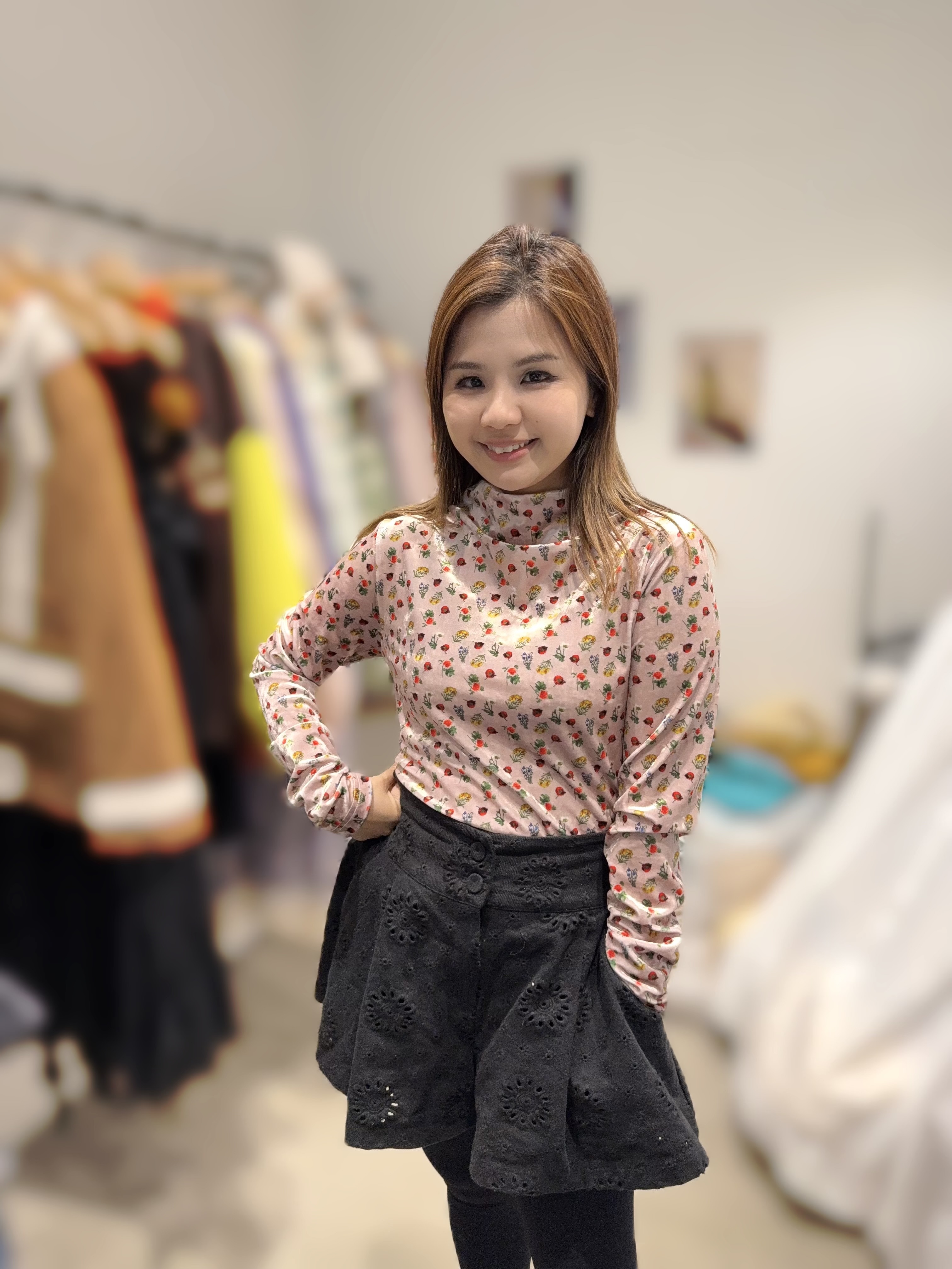 MA34  絲絨花花 胸38-46 長22 $429