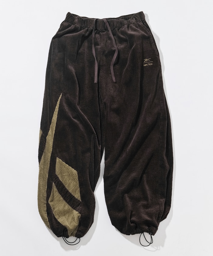 日本Reebok × NAUTICA 燈芯絨寬版運動褲