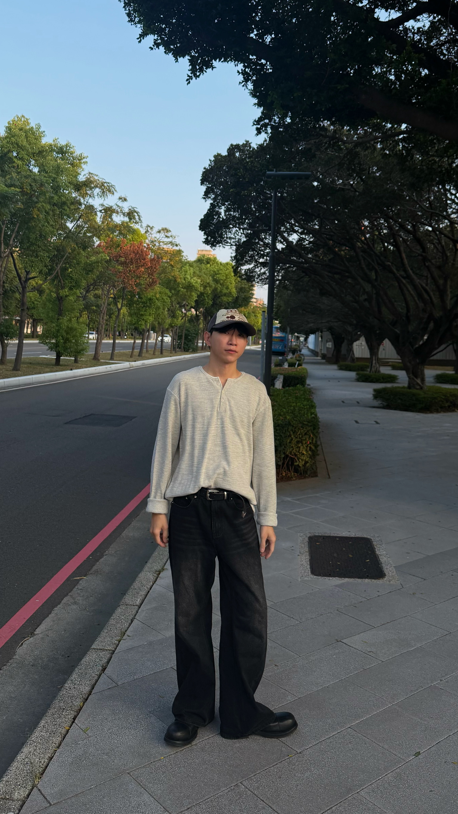 假兩件華夫格上衣
