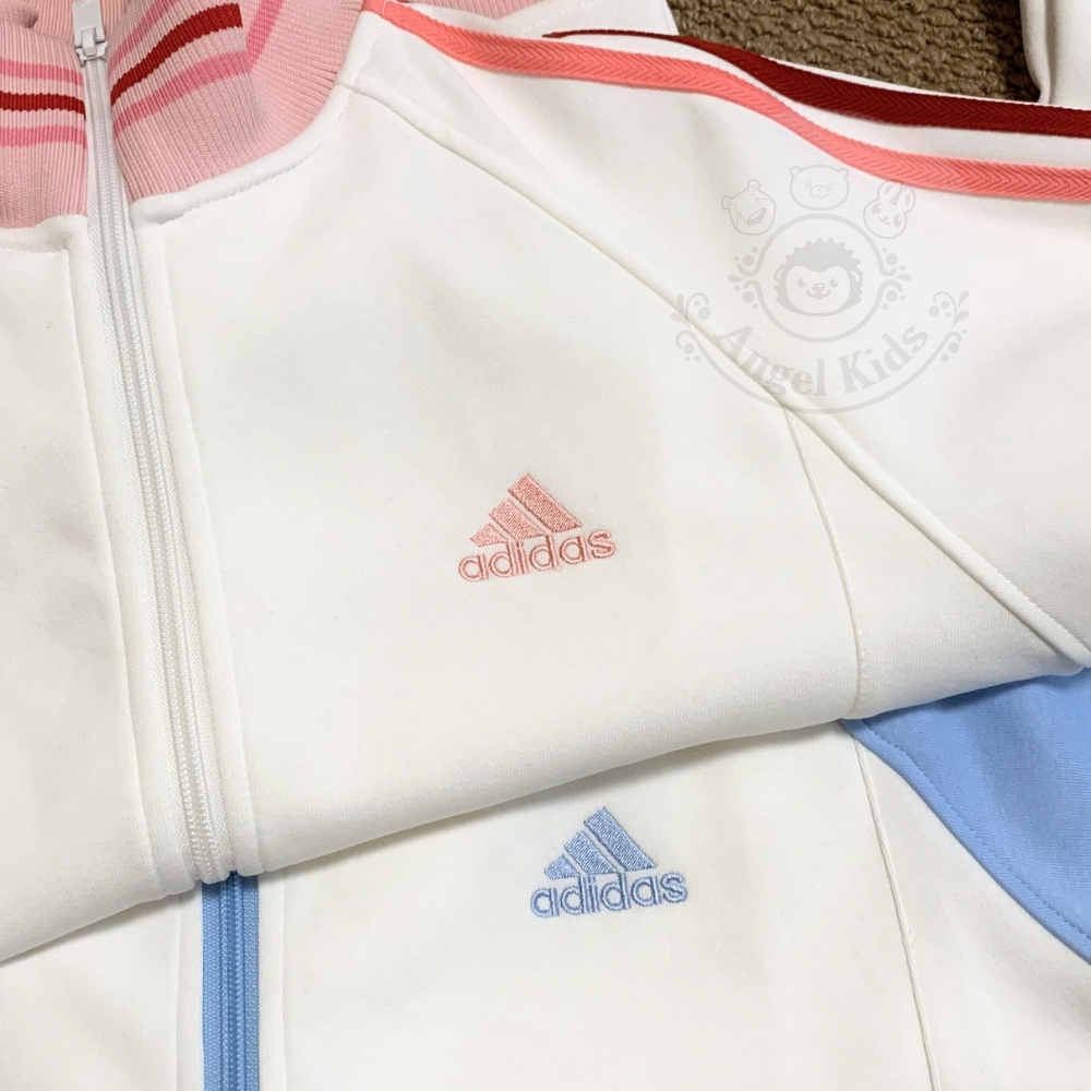 Adidas 雙色併白立領外套 十月團