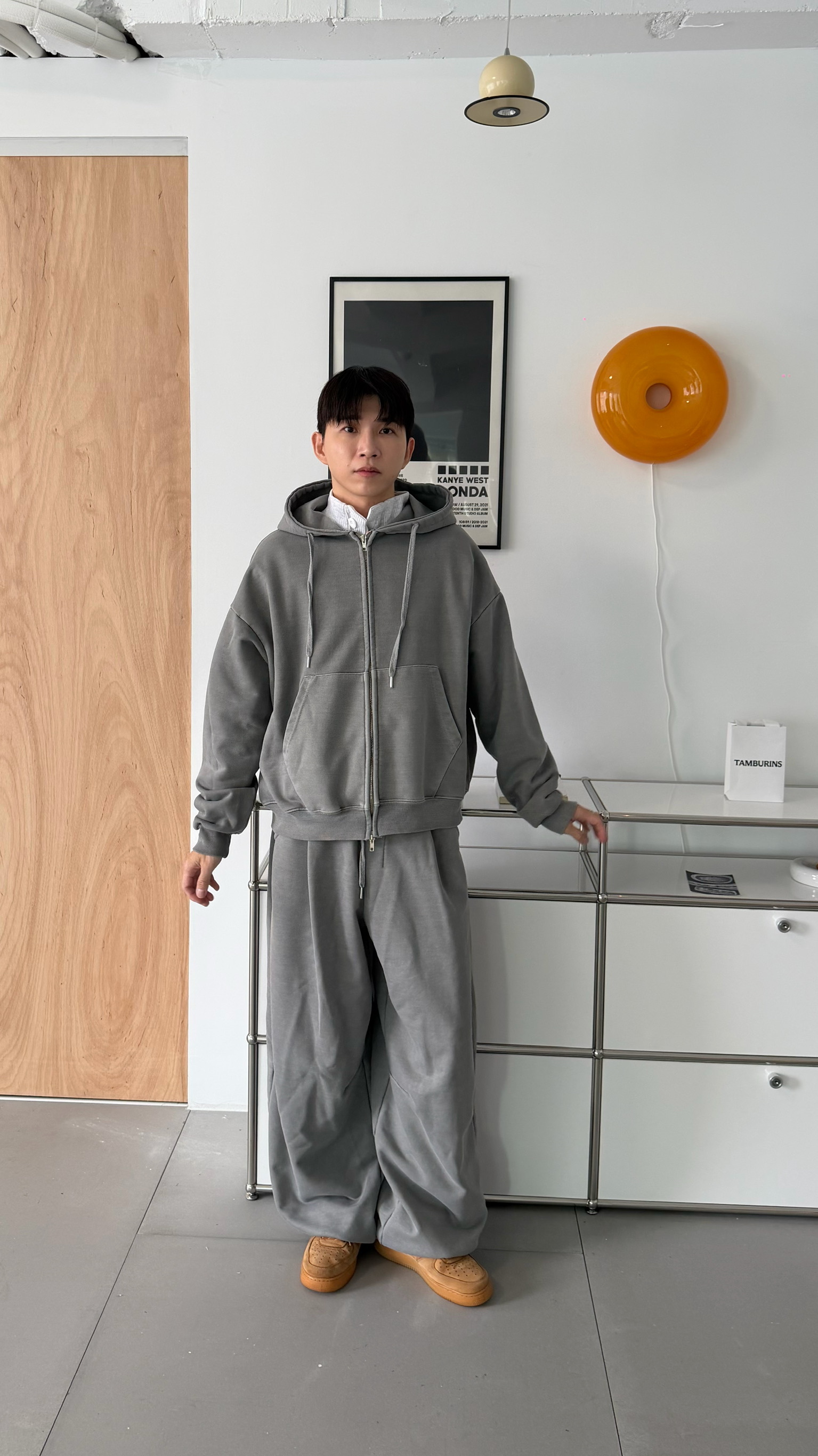 水洗重磅連帽外套