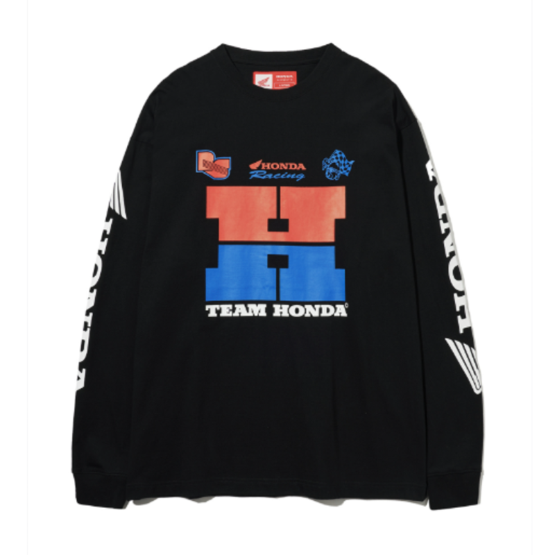 【代購】本田 HONDA PHYSICAL EDUCATION H Logo Long Sleeve Black 經典 H 標誌長袖T恤 黑色