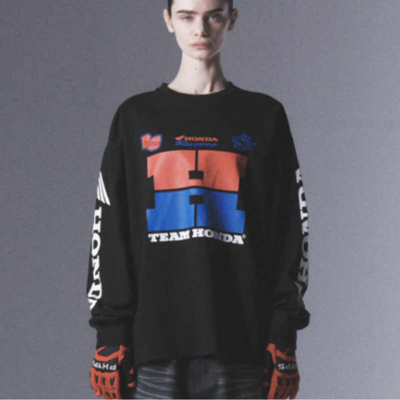【代購】本田 HONDA PHYSICAL EDUCATION H Logo Long Sleeve Black 經典 H 標誌長袖T恤 黑色