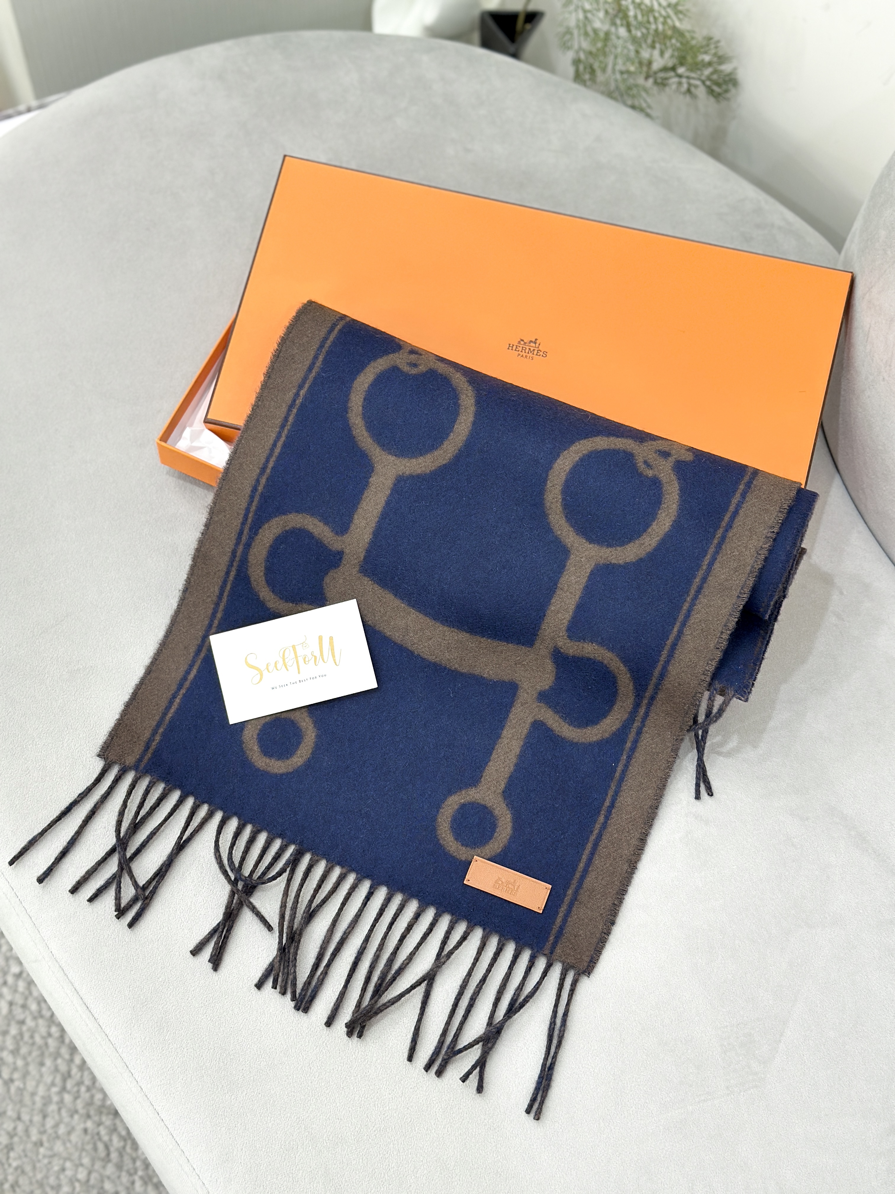 HERMES Casaque Mors Scarf