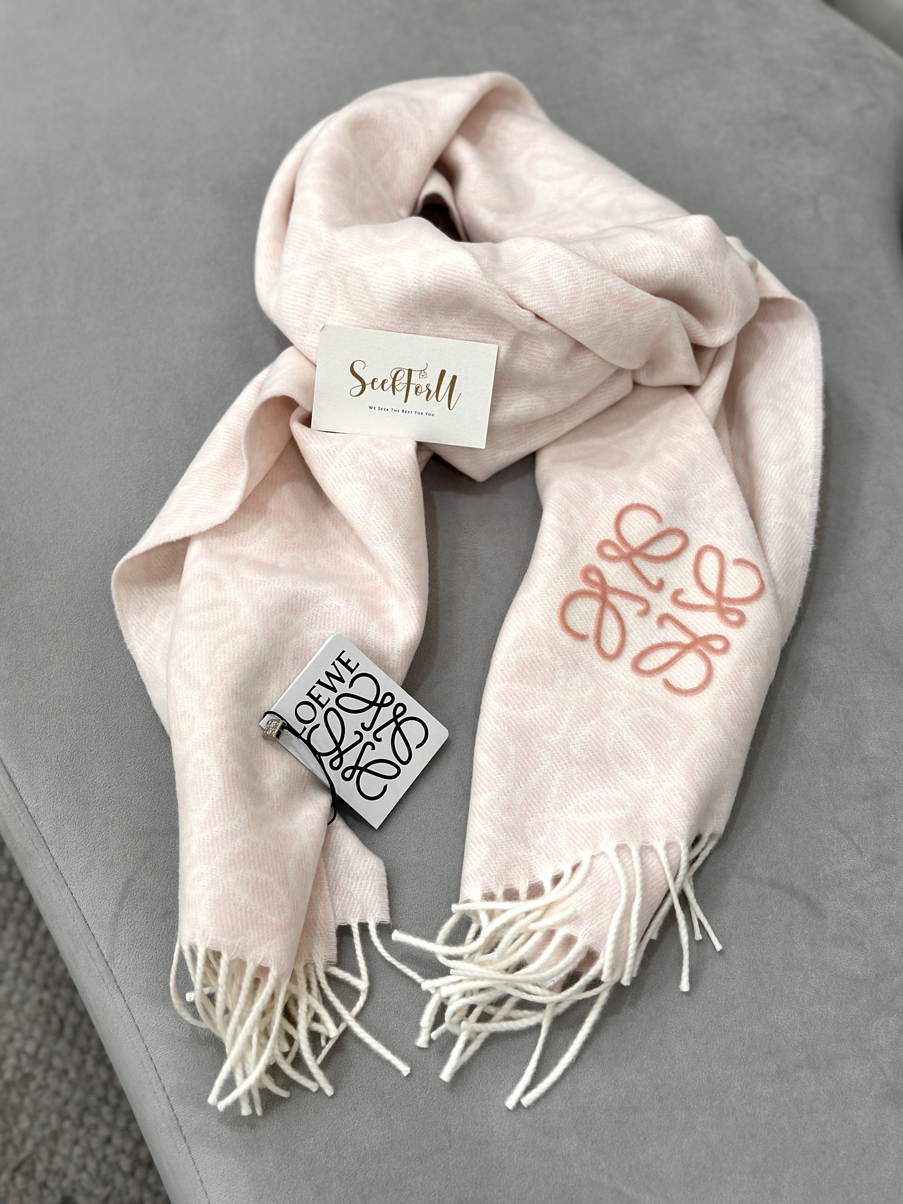 LOEWE Anagram scarf in wool and cashmere