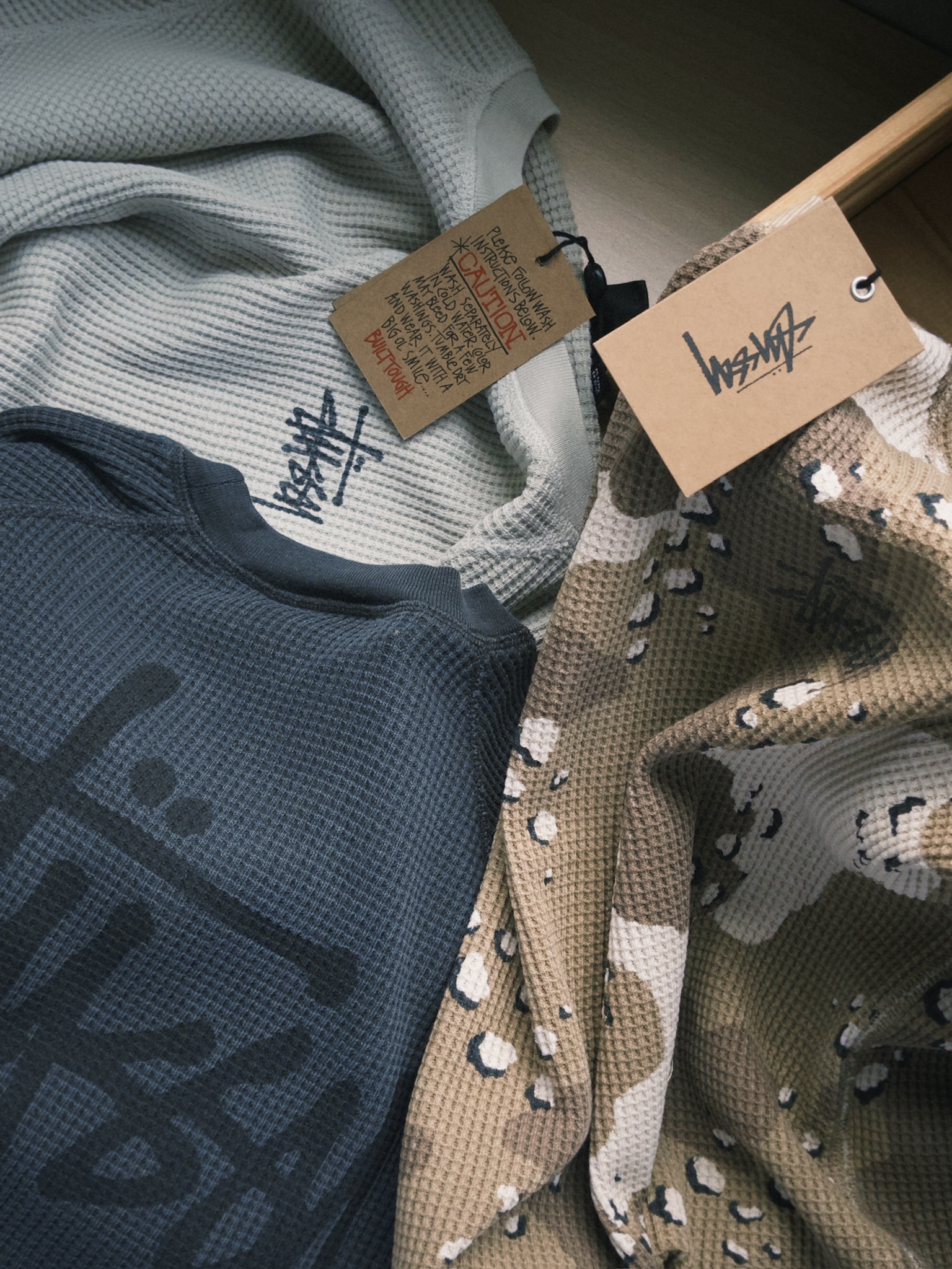 Stussy BASIC THERMAL 華夫格長Tee "限時收單"