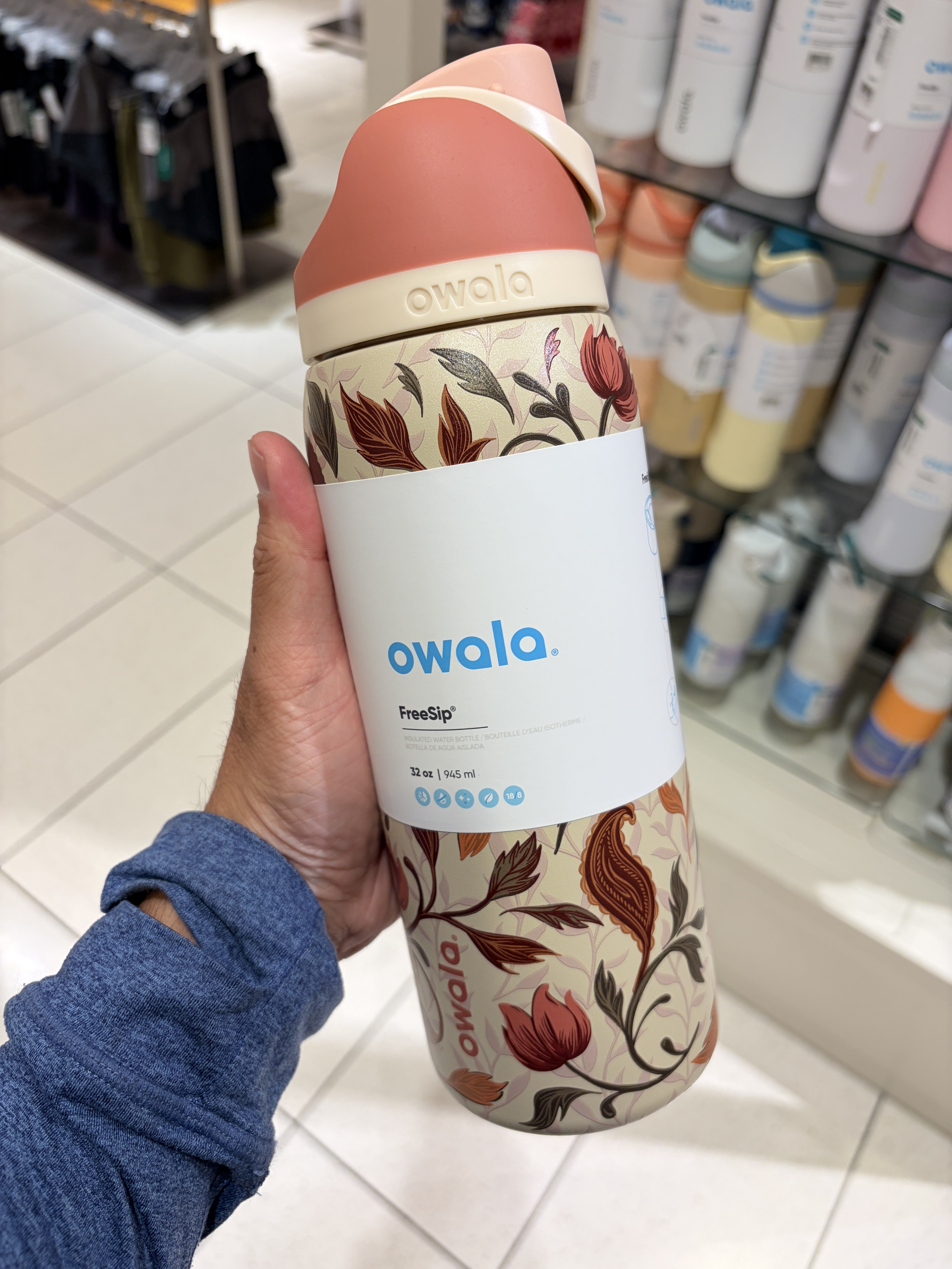 Owala 造型圖案 不鏽鋼 FreeSip 水壺 (內有吸管) (2個尺寸)