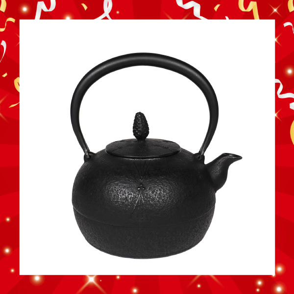 【金野和司】丸形松 鐵壺1.25L (蓋松)