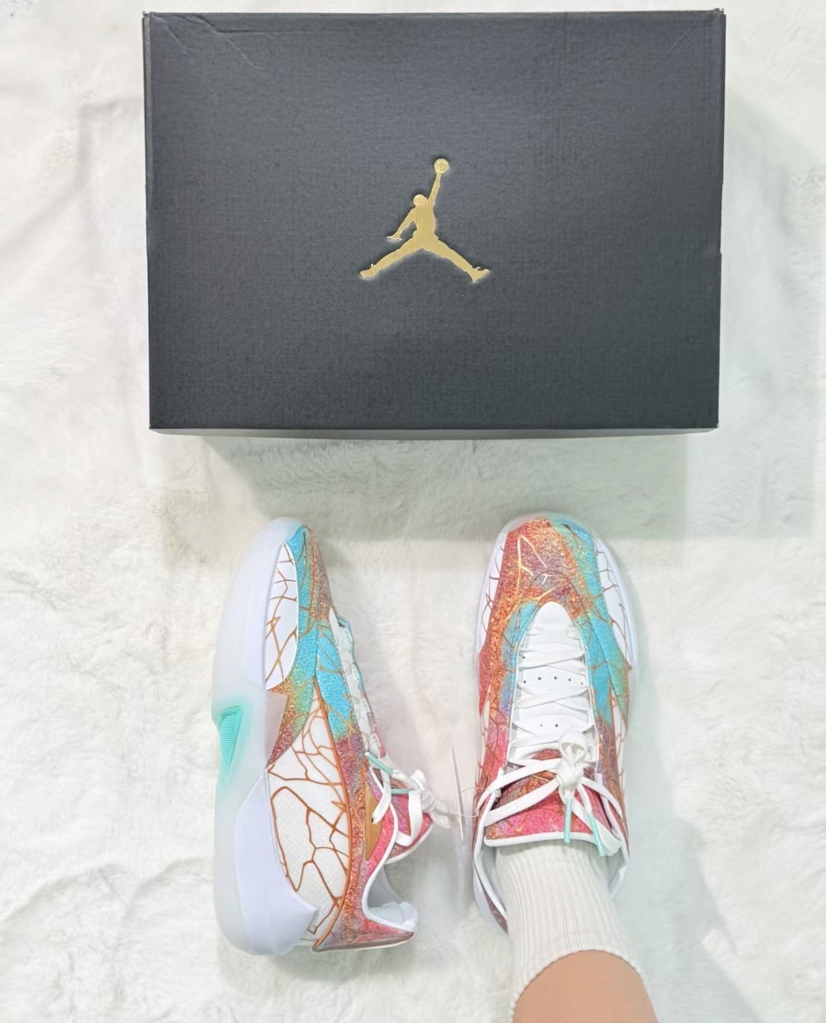 男鞋 NIKE JORDAN TRIANGLE PF 'Multi-Color' 白金屬銅 氣墊 緩震 運動 籃球鞋【IZ5842-981】