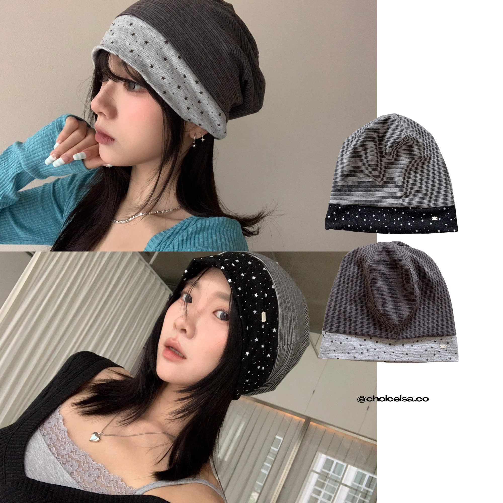 ISA_星星條紋一次滿足! 完美修飾堆堆感冷帽_69064