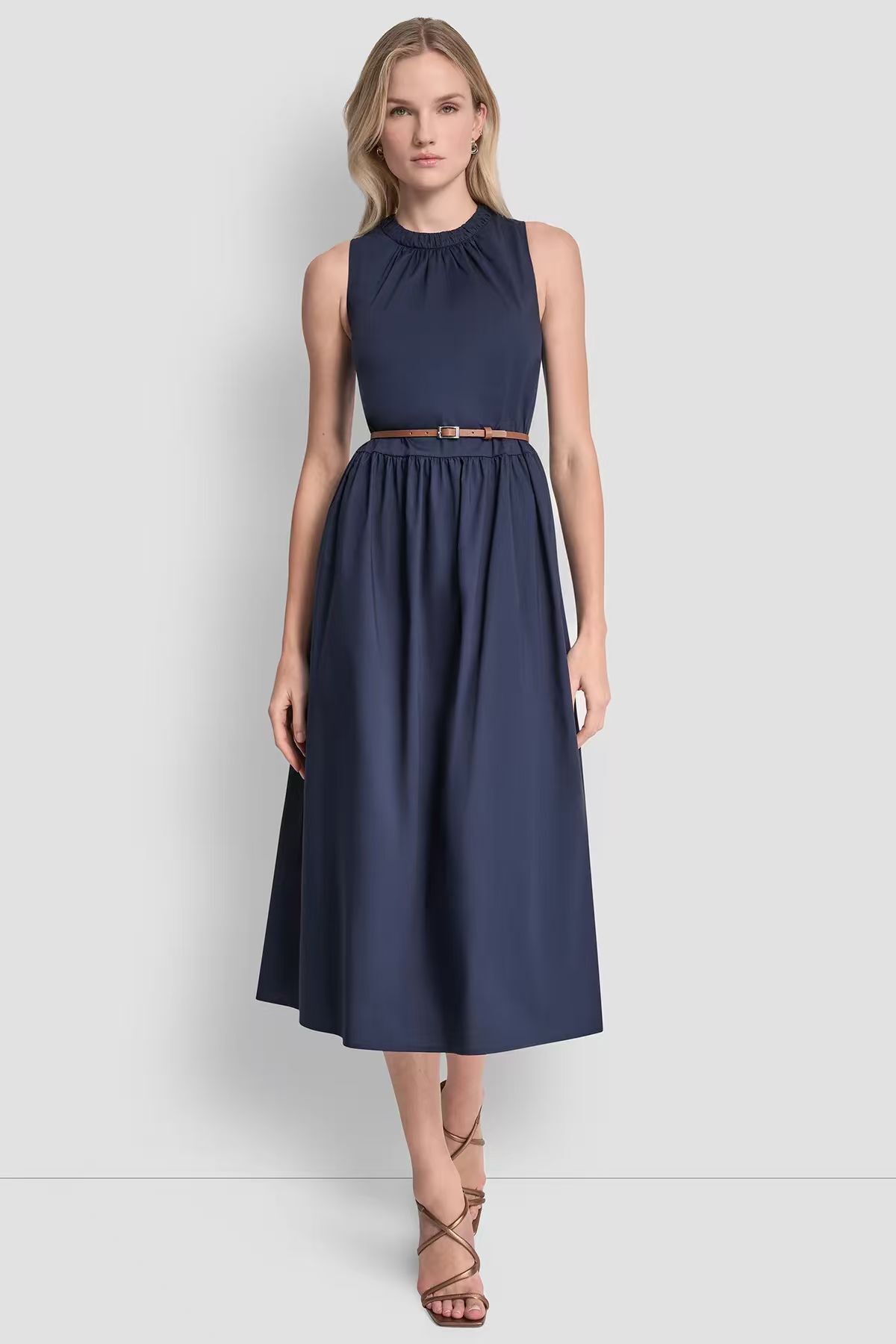 【預購】DKNY N101450 Tech Poplin 女裝無袖連身裙