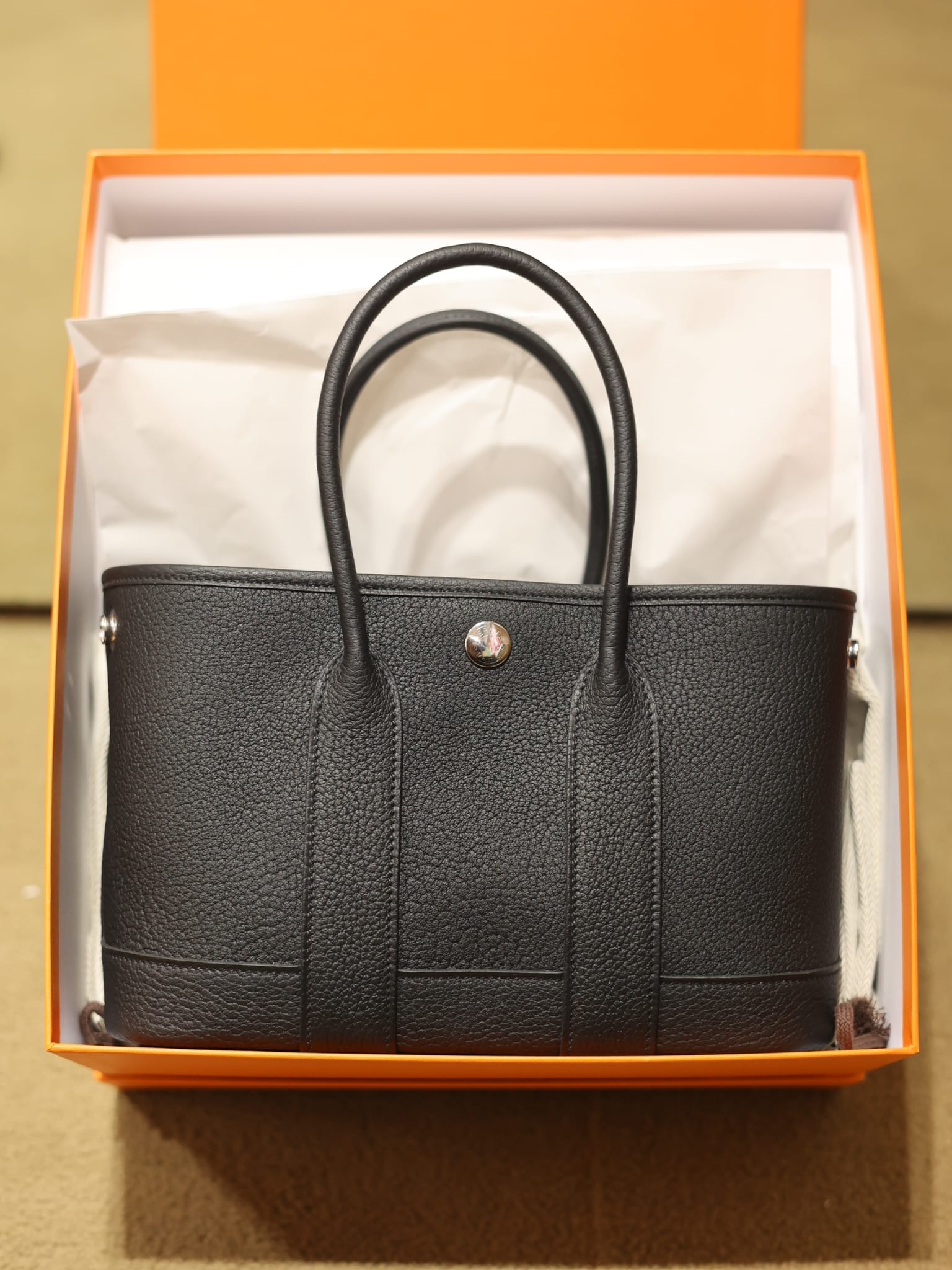 Garden party mini 89 noir leather G