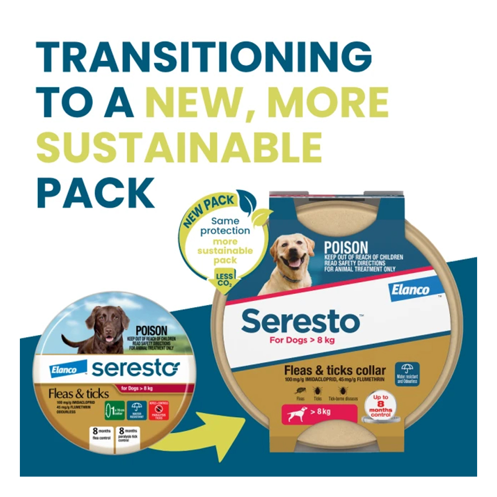 [現貨] Bayer Seresto 防蚤及牛蜱帶｜澳洲代購已轉 環保新包裝