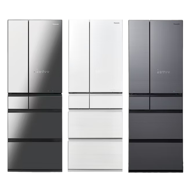 Panasonic 國際 520L 一級能效 日製六門無邊框鏡面/霧面玻璃變頻冰箱(NR-F523HX)