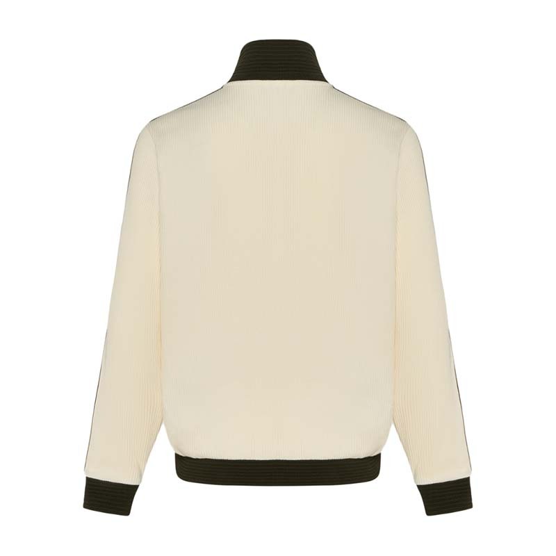 ADIDAS ORIGINALS 華夫格 立領 休閒外套 休閒外套 男女款 米色 LD6433 [台灣現貨]
