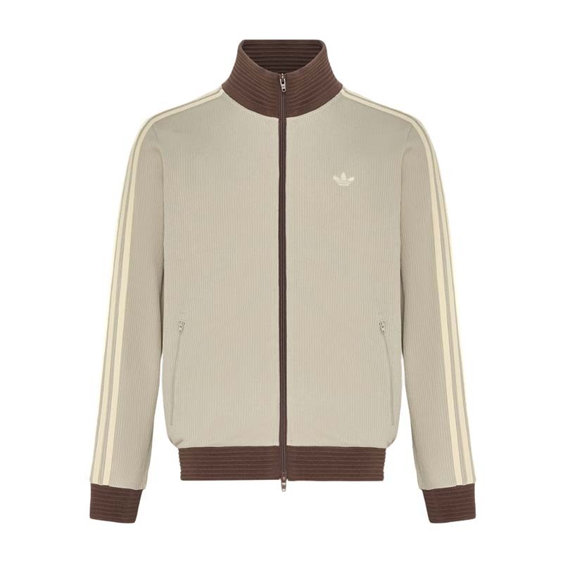 ADIDAS ORIGINALS 華夫格 立領 休閒外套 休閒外套 男女款 灰綠色 LD6434 [台灣現貨]