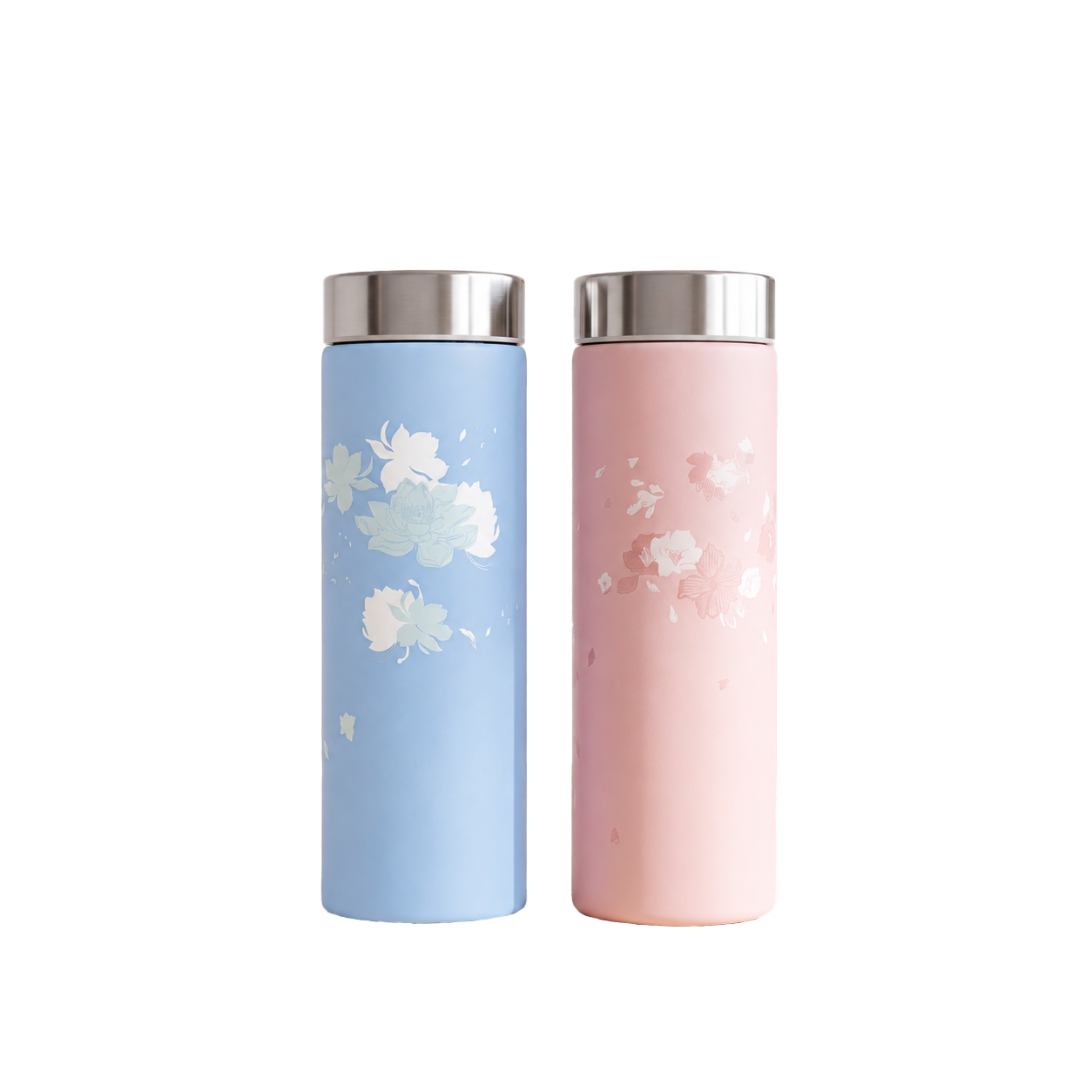 PO:Selected Feather Thermal Mug 240ml (Floral Collection-2 Colors)