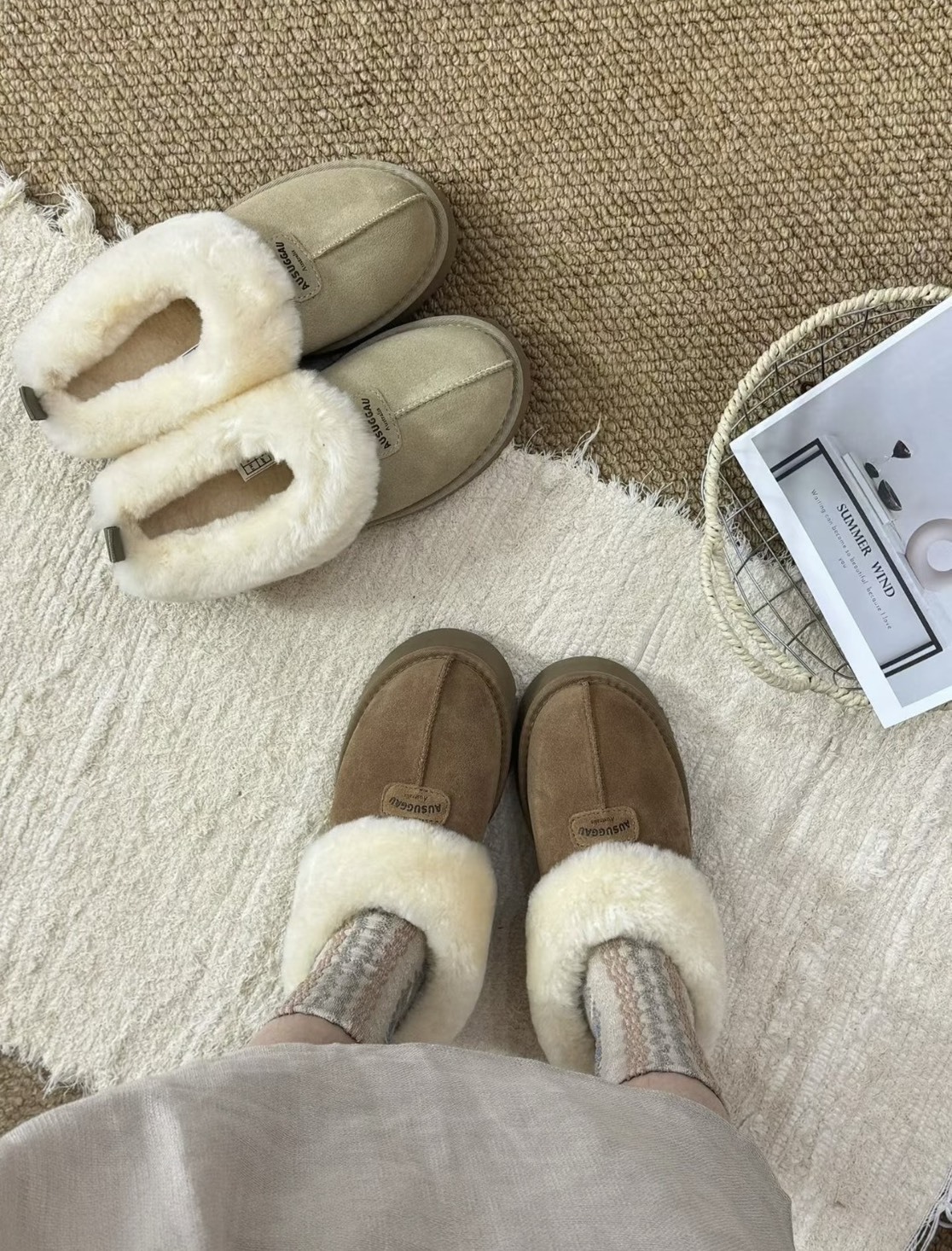 <冬天最出片🤎> 澳洲 AUSUGGAU UGG厚底毛圈雪靴