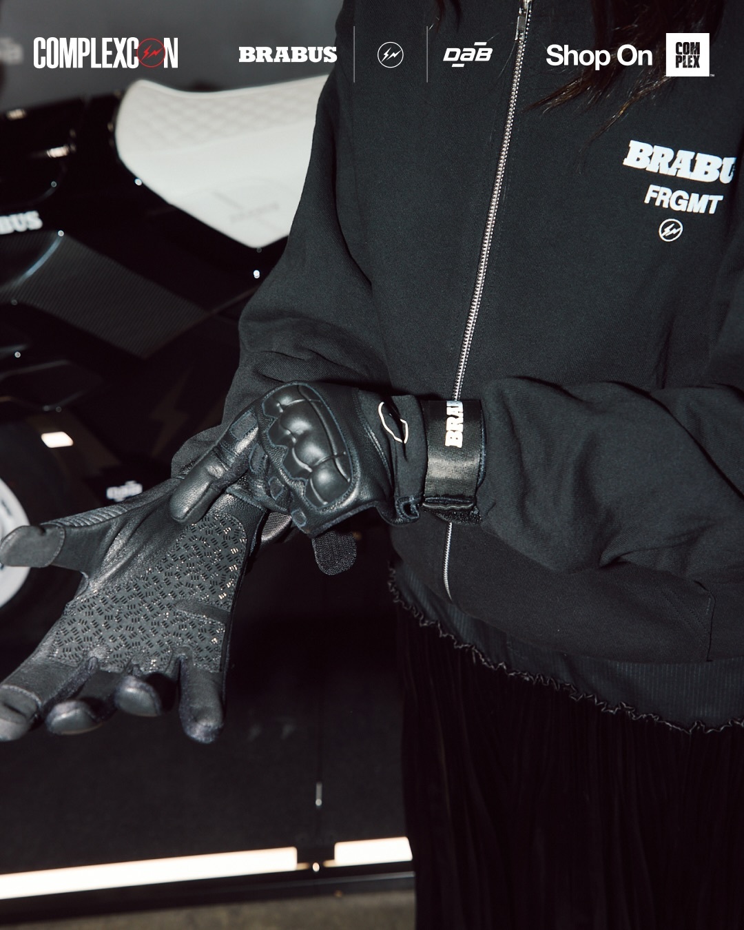 FRAGMENT X BRABUS RACING GLOVES 賽車手套 藤原浩 聯名款 閃電