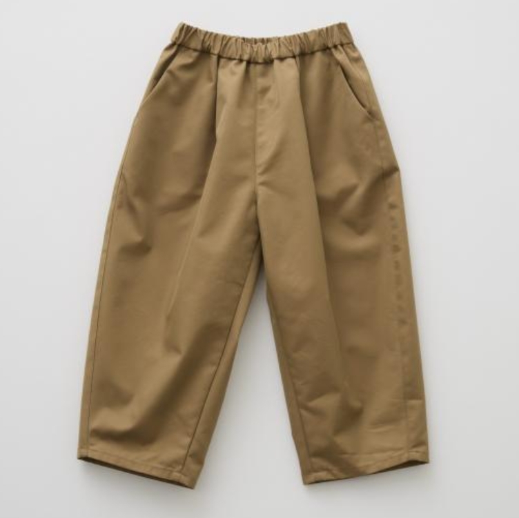 ELFINFOLK 百搭單色彎刀褲 Iridescent Gabardine Barrel Pants - camel