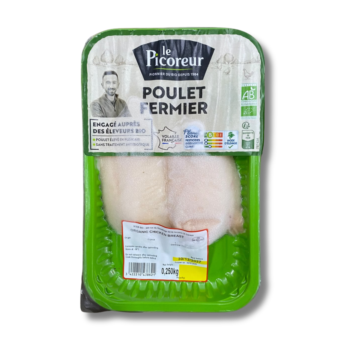 French Organic Chicken Fillet (/pack)