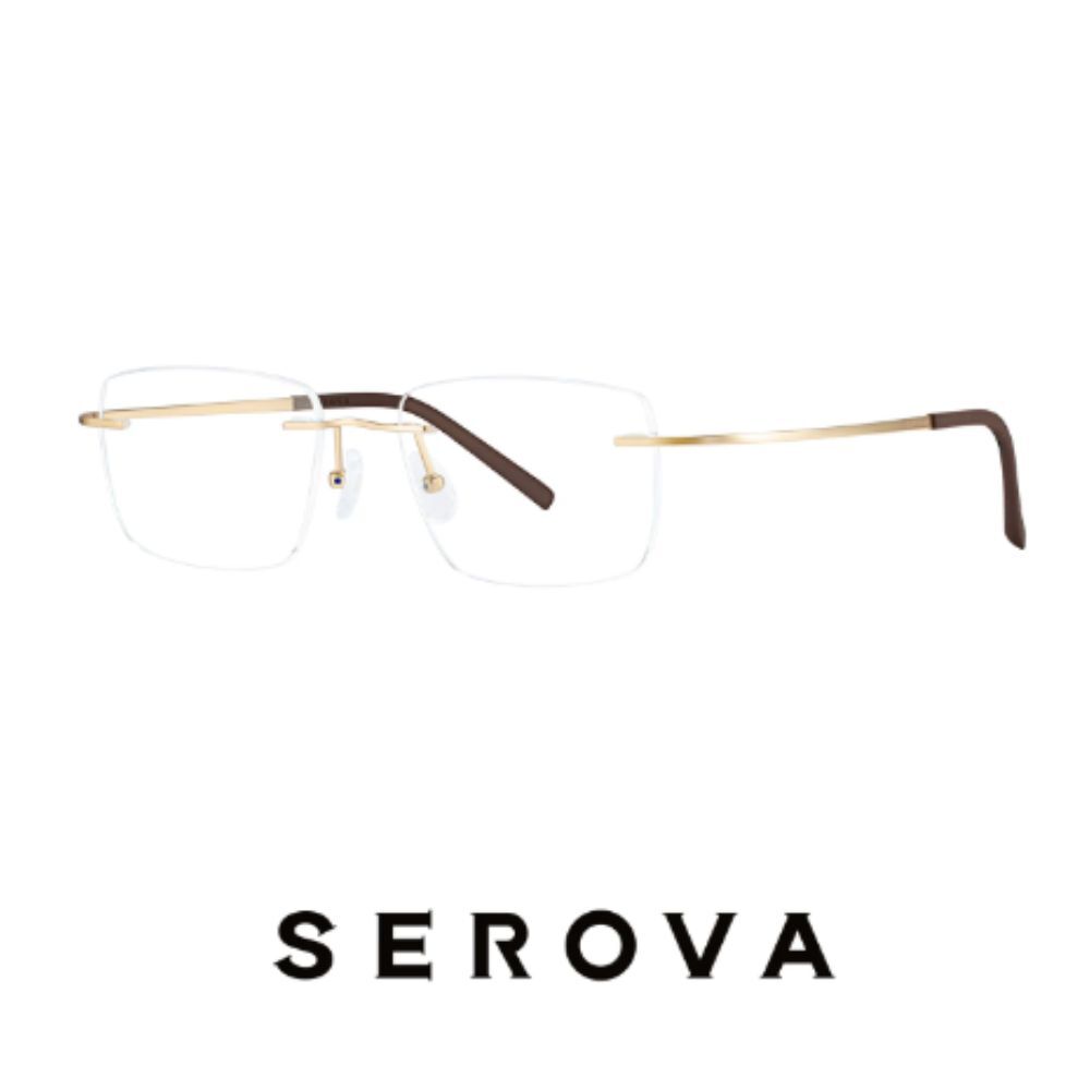 【SEROVA】SP1382 C1  無框光學眼鏡♦金